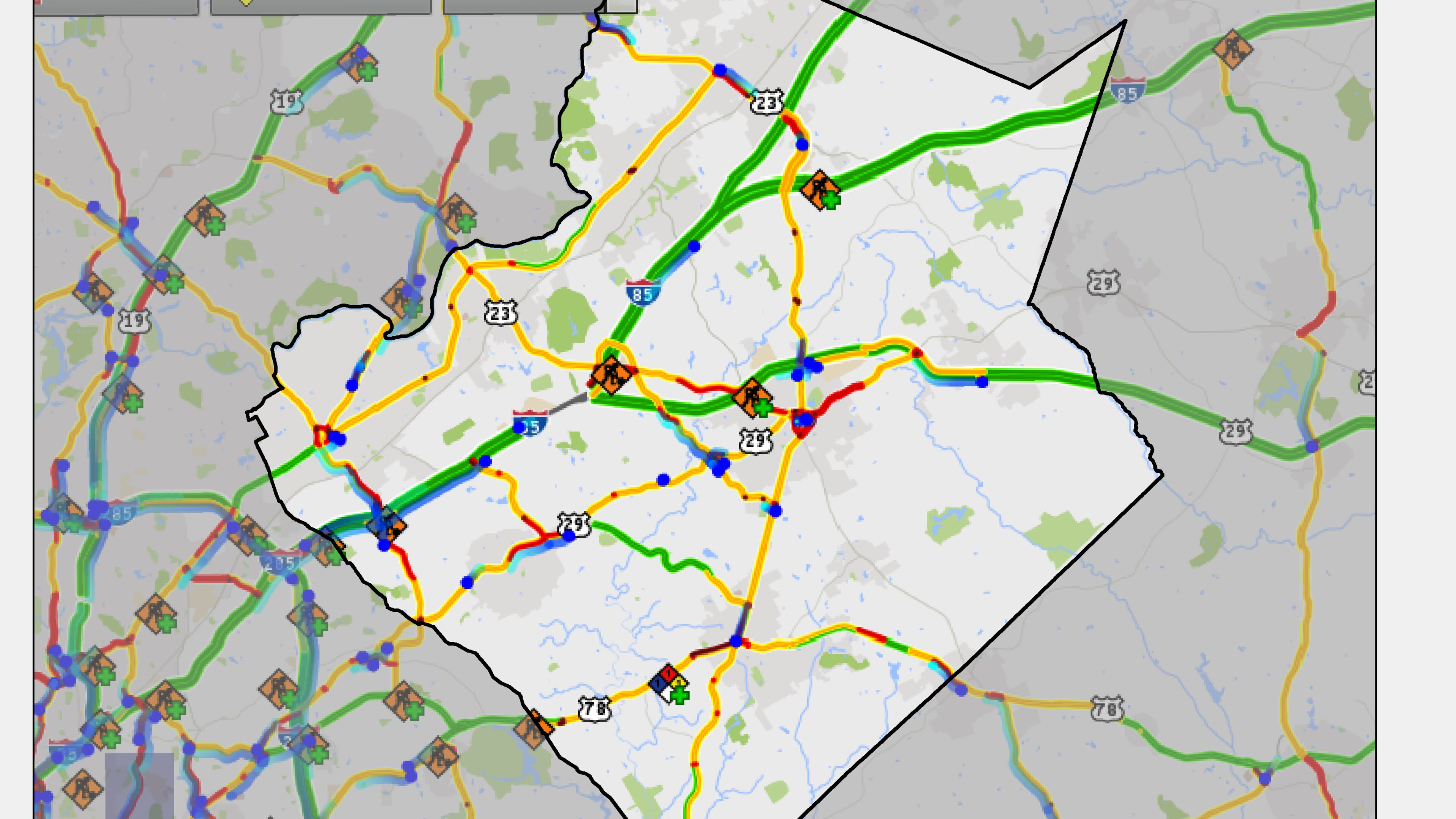 The biggest traffic bottlenecks in Gwinnett County right now, according to the Atlanta Regional Commission.