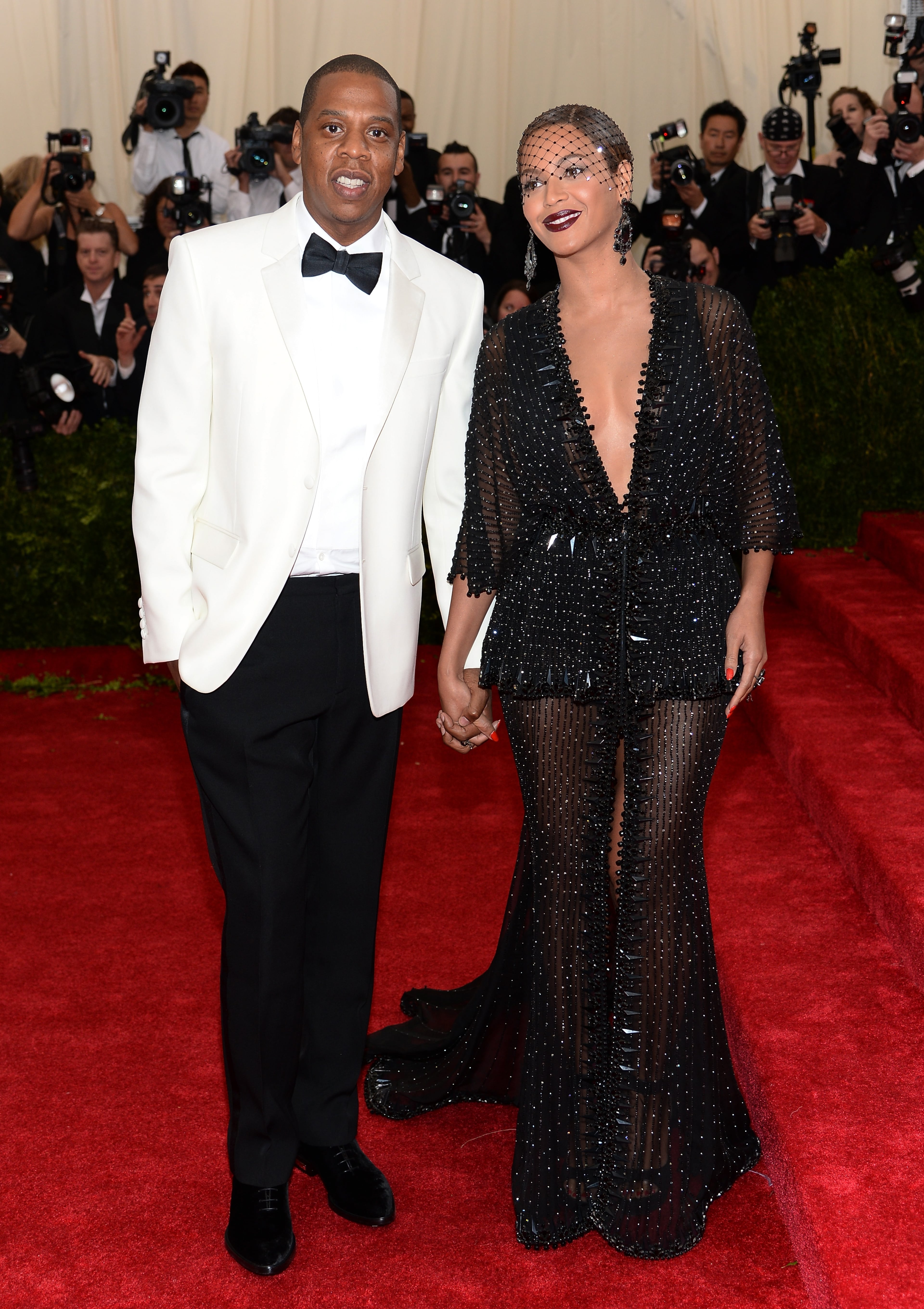 NEW YORK, NY - MAY 05: Jay-Z; Beyonce Knowles attends the "Charles James: Beyond Fashion" Costume Institute Gala at the Metropolitan Museum of Art on May 5, 2014 in New York City. (Photo by Dimitrios Kambouris/Getty Images)