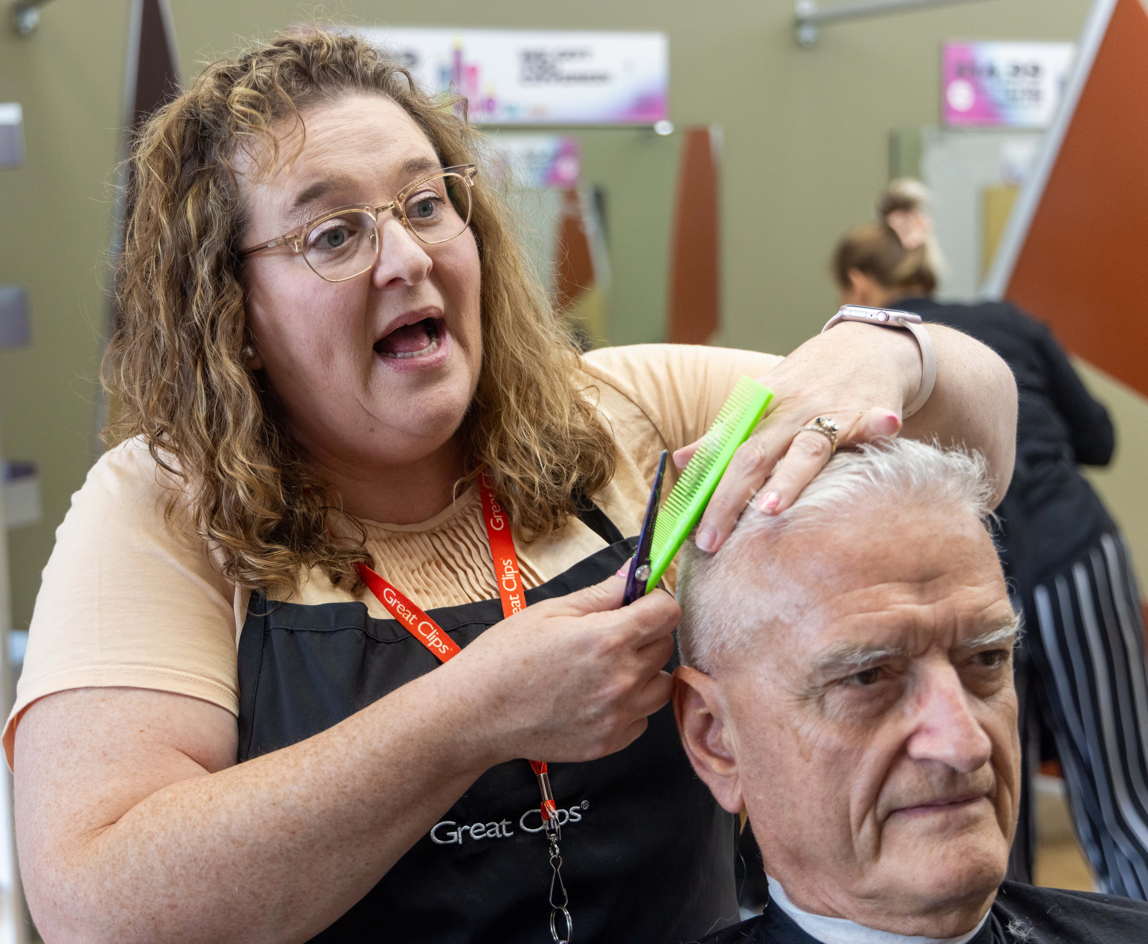 Salon Manager Susan Perdue became a hair stylist later in life. PHIL SKINNER FOR THE ATLANTA JOURNAL-CONSTITUTION