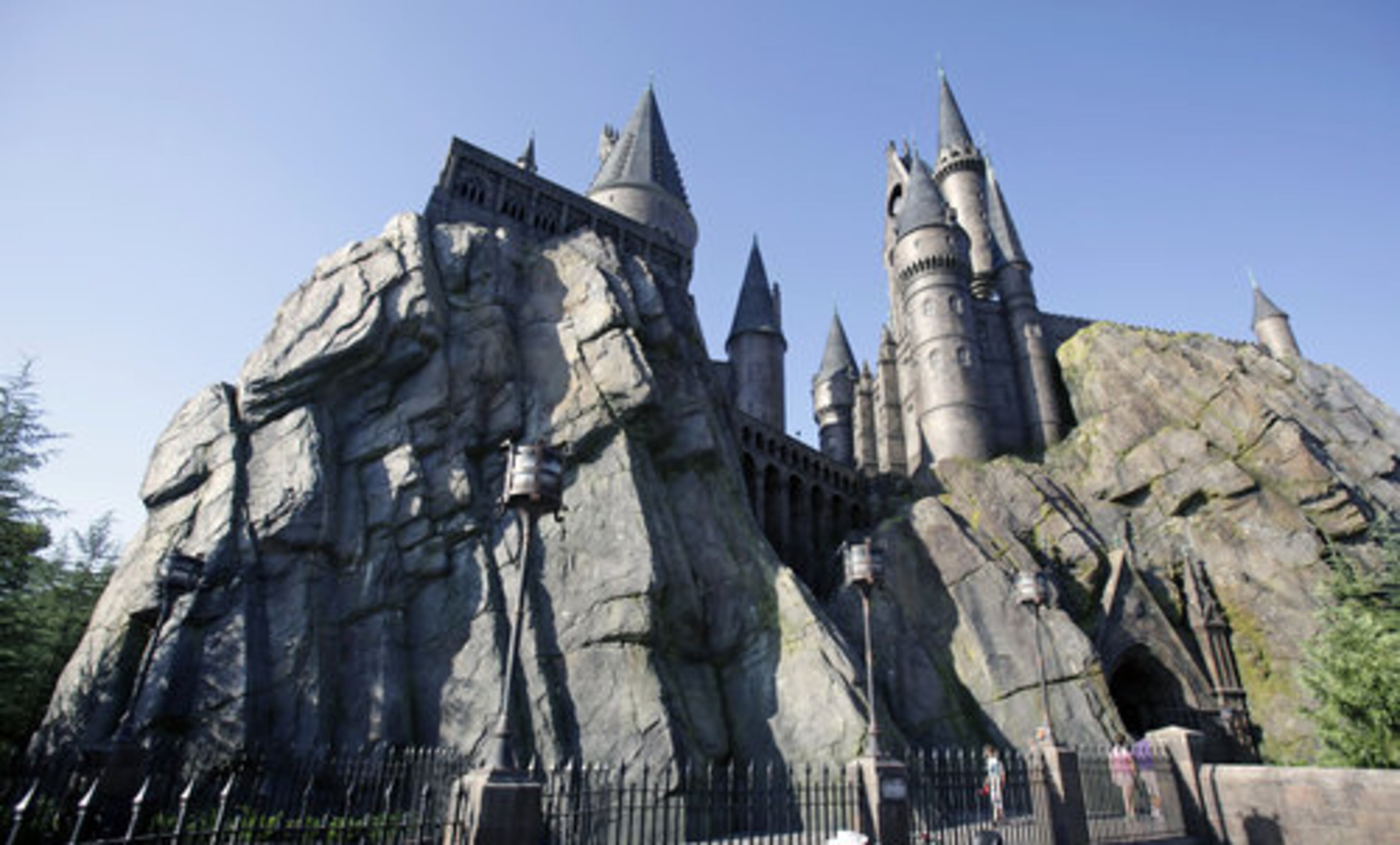 Hogwarts Castle is seen at The Wizarding World of Harry Potter at Universal Orlando theme park in Orlando, Fla.