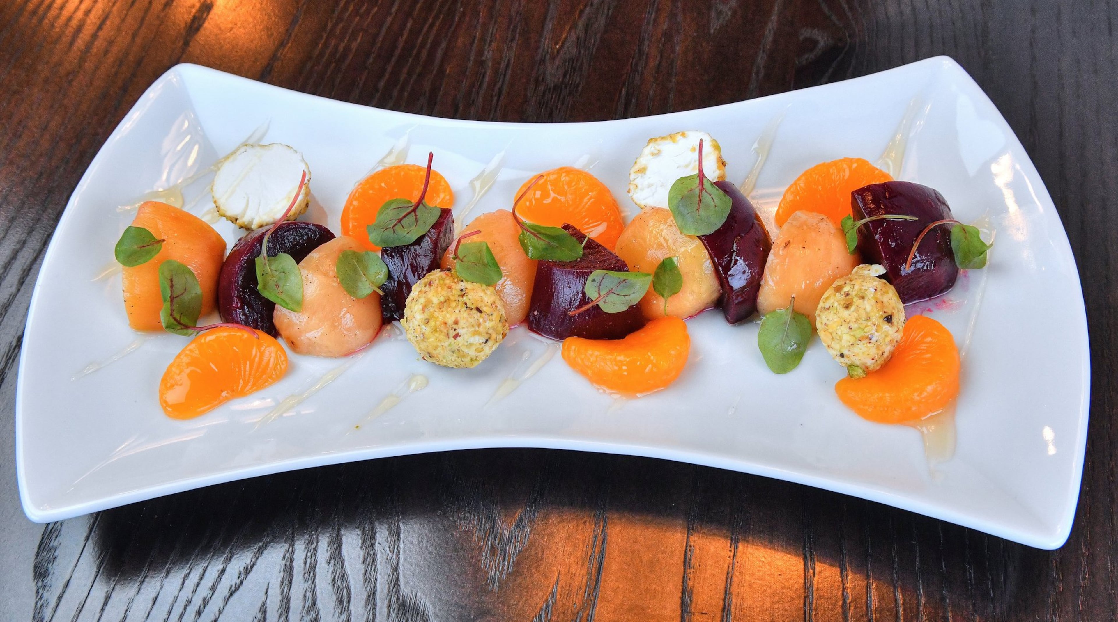 Young Beets, pistachio, mandarin orange, goat cheese at Carson's Kitchen. (Contributed by Chris Hunt Photography)