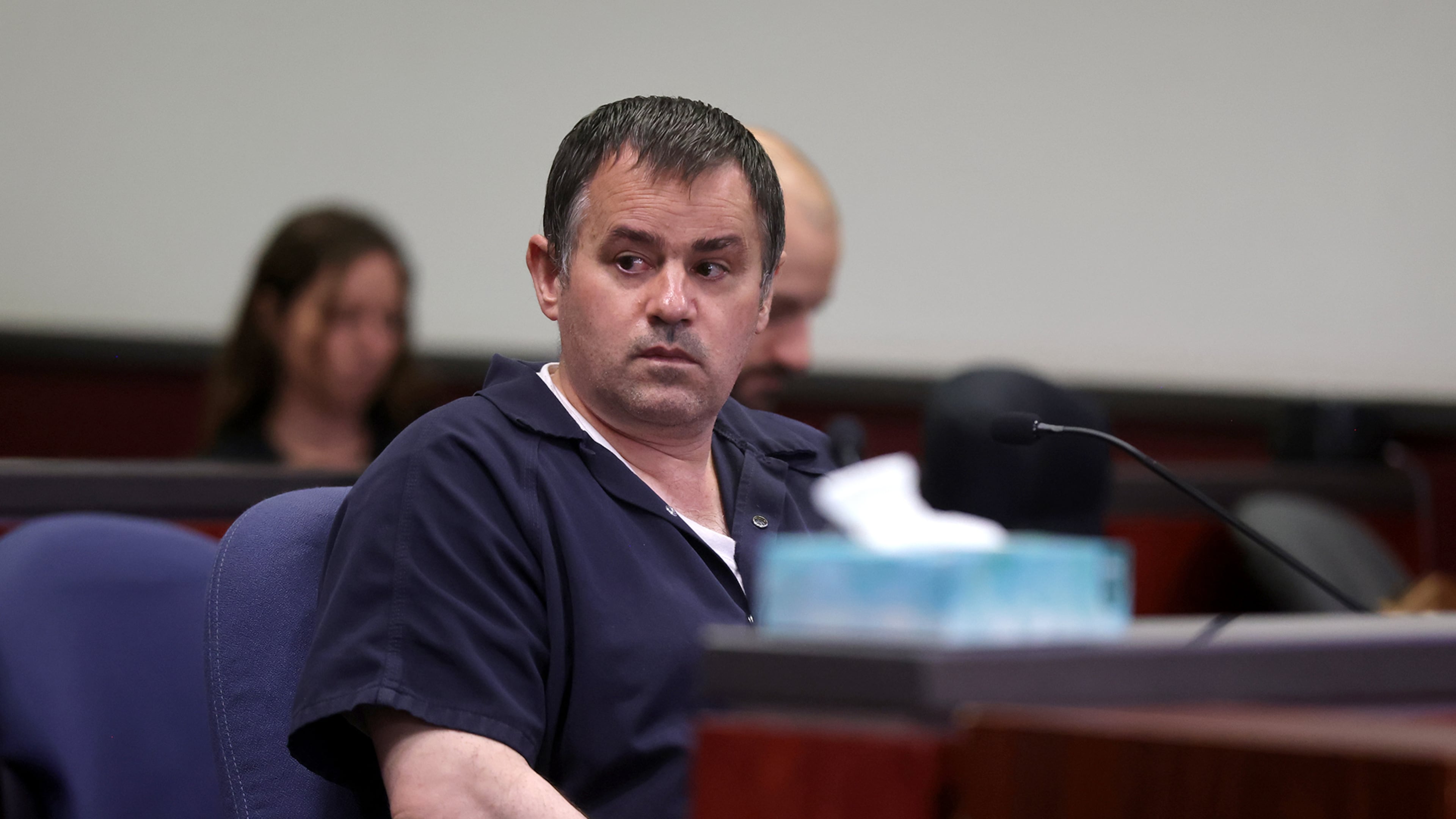 Polygamous sect leader Samuel Bateman, who was convicted of child abuse, appears in Coconino County Superior Court in Flagstaff, Ariz., for a sentencing hearing Tuesday, Aug. 25, 2026. (Jake Bacon/Arizona Daily Sun via AP, Pool)
