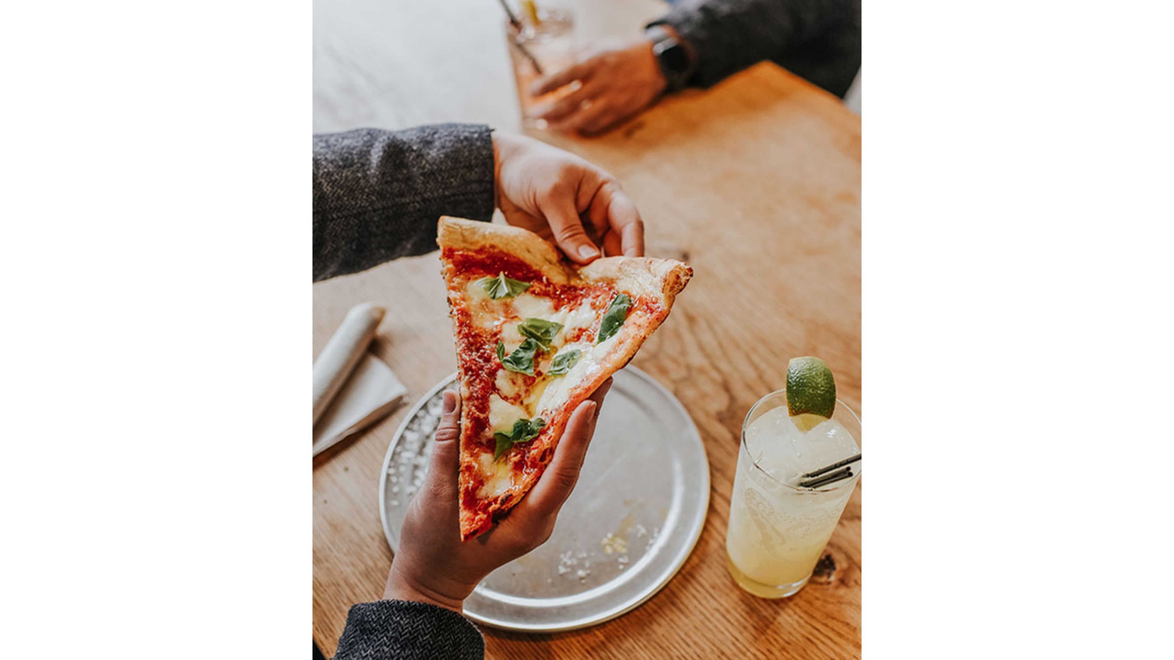 Pizza Jeans sells whole pies and sliced at Ponce City Market. / Jamestown Properties