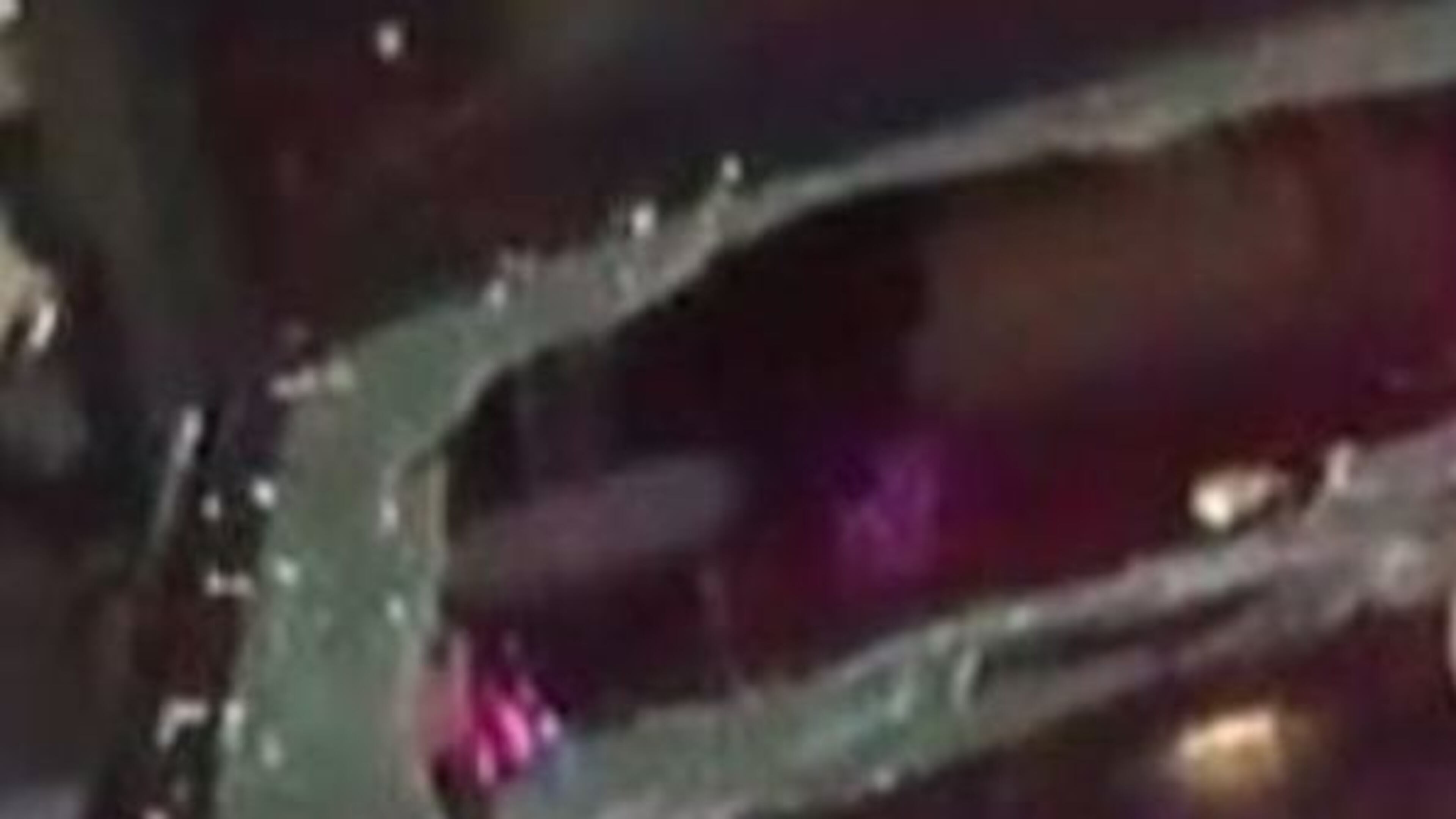 A rear window of an Uber vehicle was damaged by gunshots in Athens, police said.