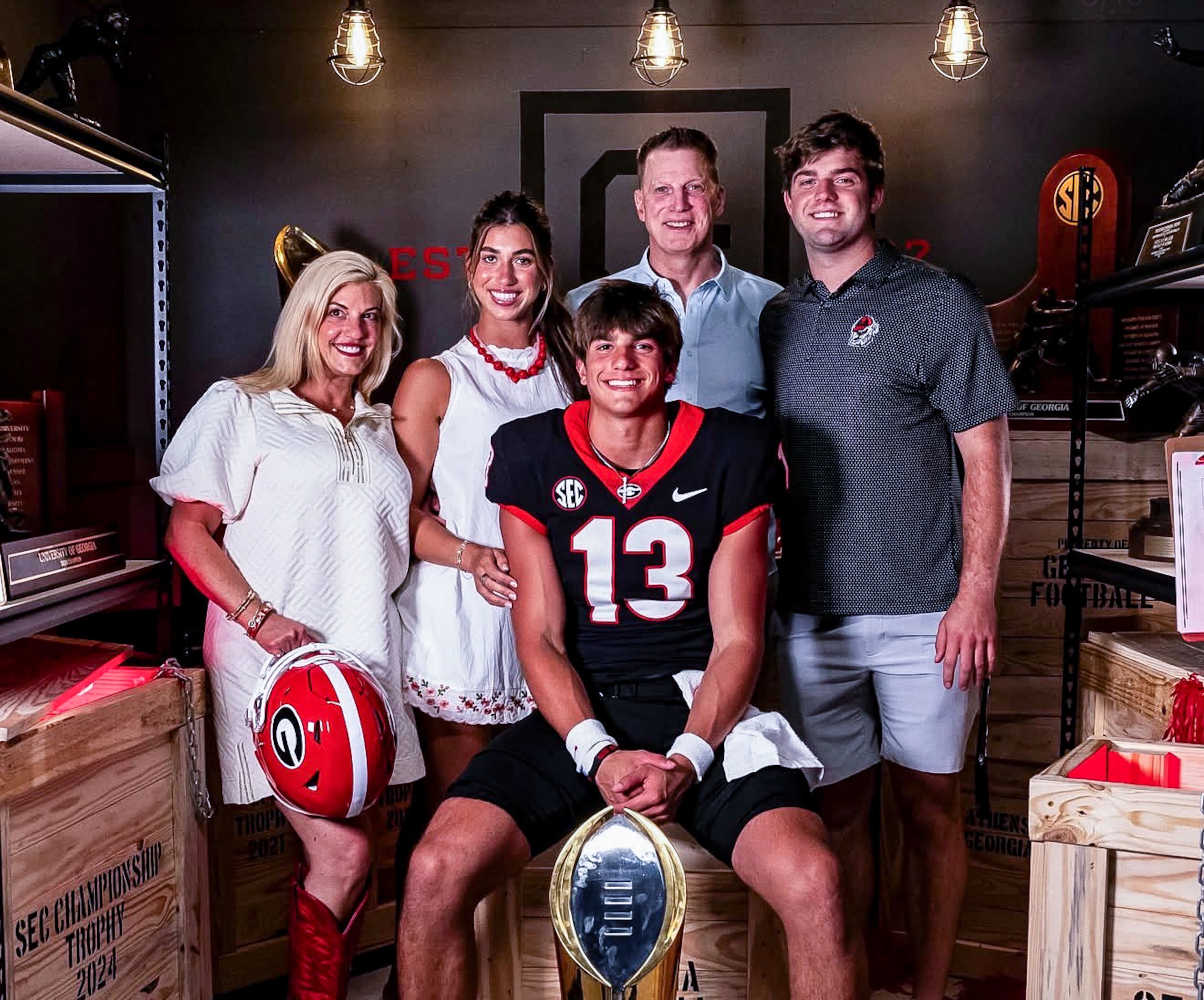 Four-star QB Colton Nussmeier committed to the 2027 class at Georgia on June 5, 2026. He took his official visit to UGA the following weekend. (Courtesy)