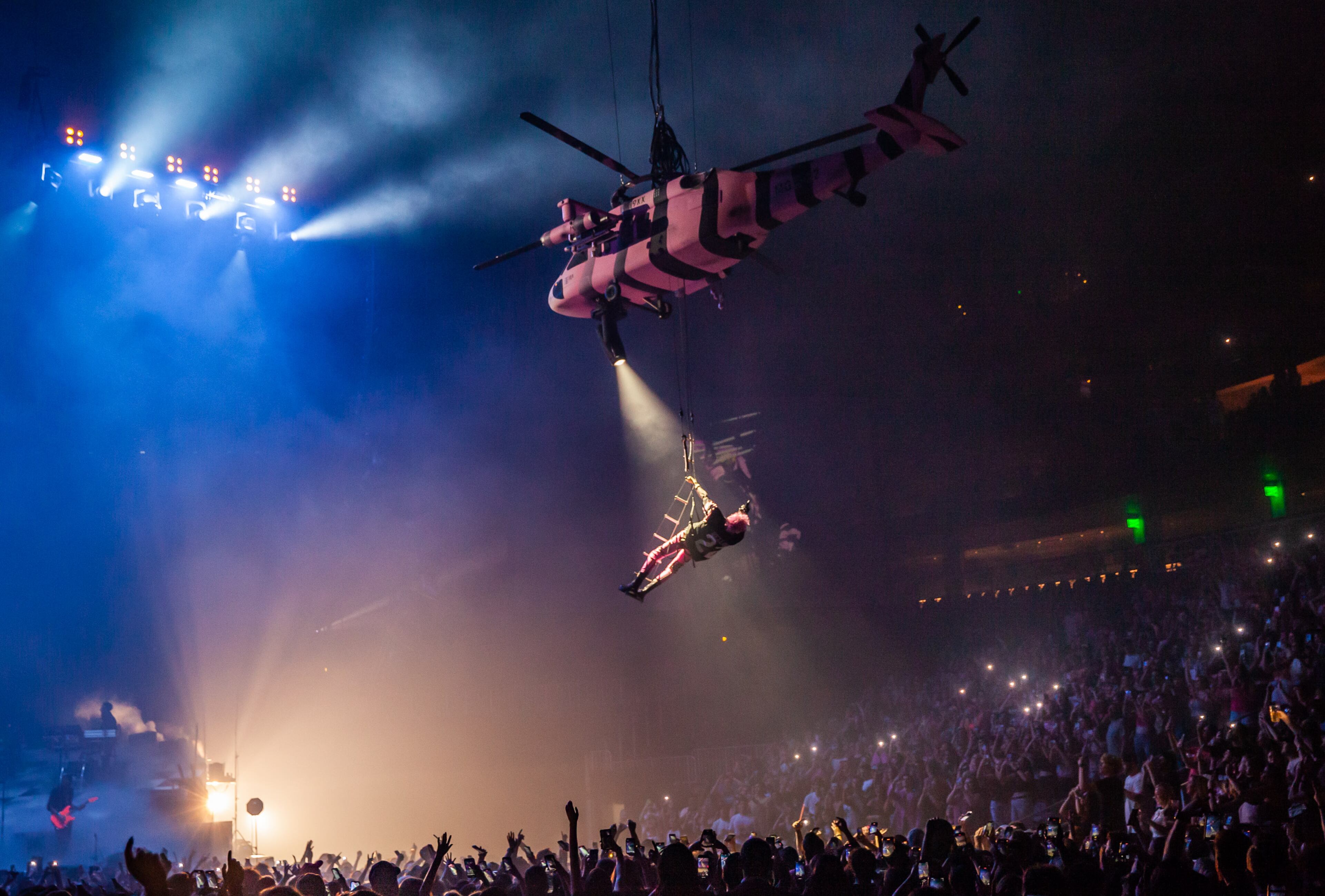 Machine Gun Kelly brings his Mainstream Sellout tour to State Farm Arena in Atlanta on Friday, June 17, 2022. (Photo: Ryan Fleisher for The Atlanta Journal-Constitution)