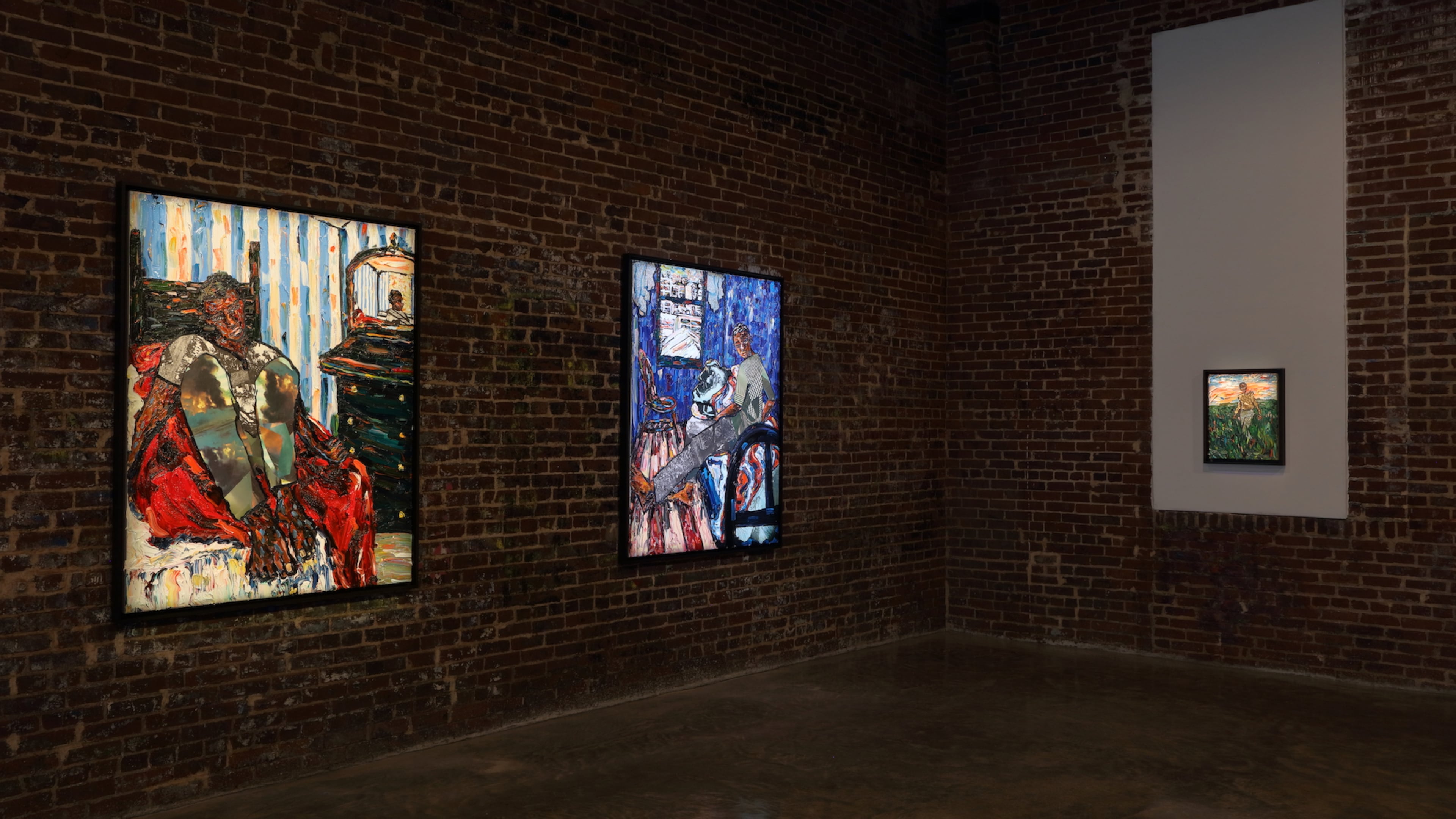 An installation shot of the solo exhibition “Mario Joyce: A Stranger’s House That Is Our Own.”
Courtesy of UTA Artist Space/Photo Mike Jensen