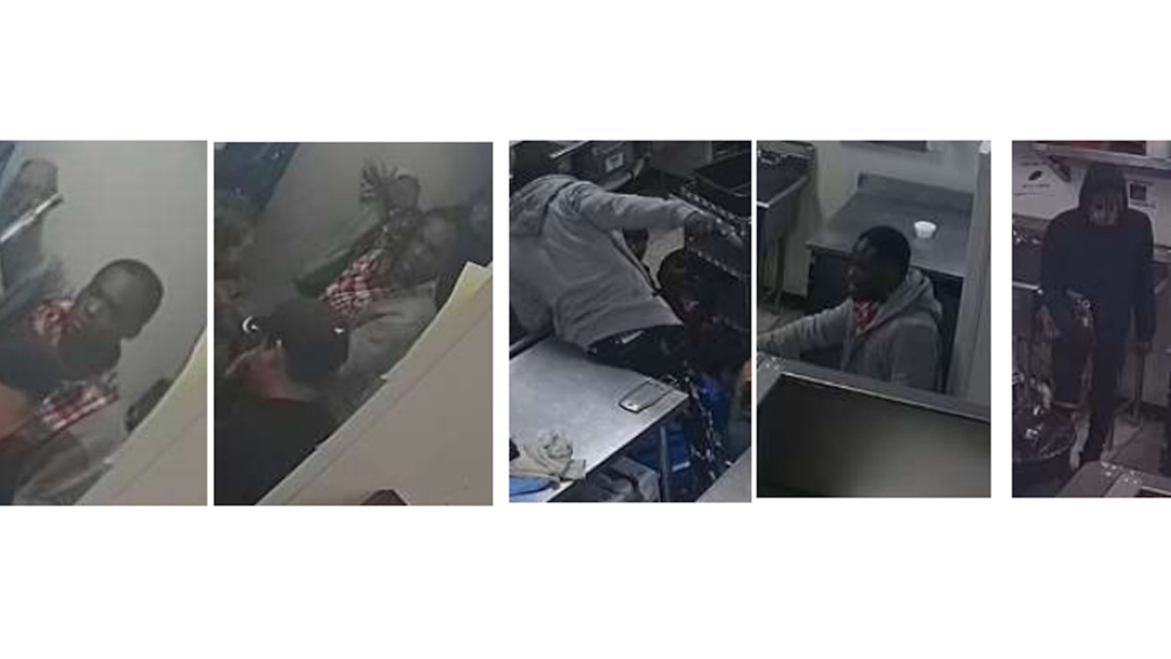 Lawrenceville police are seeking information about two men and a woman who are suspected of committing armed robbery at Costa Pacifico Restaurant on Hurricane Shoals Road.