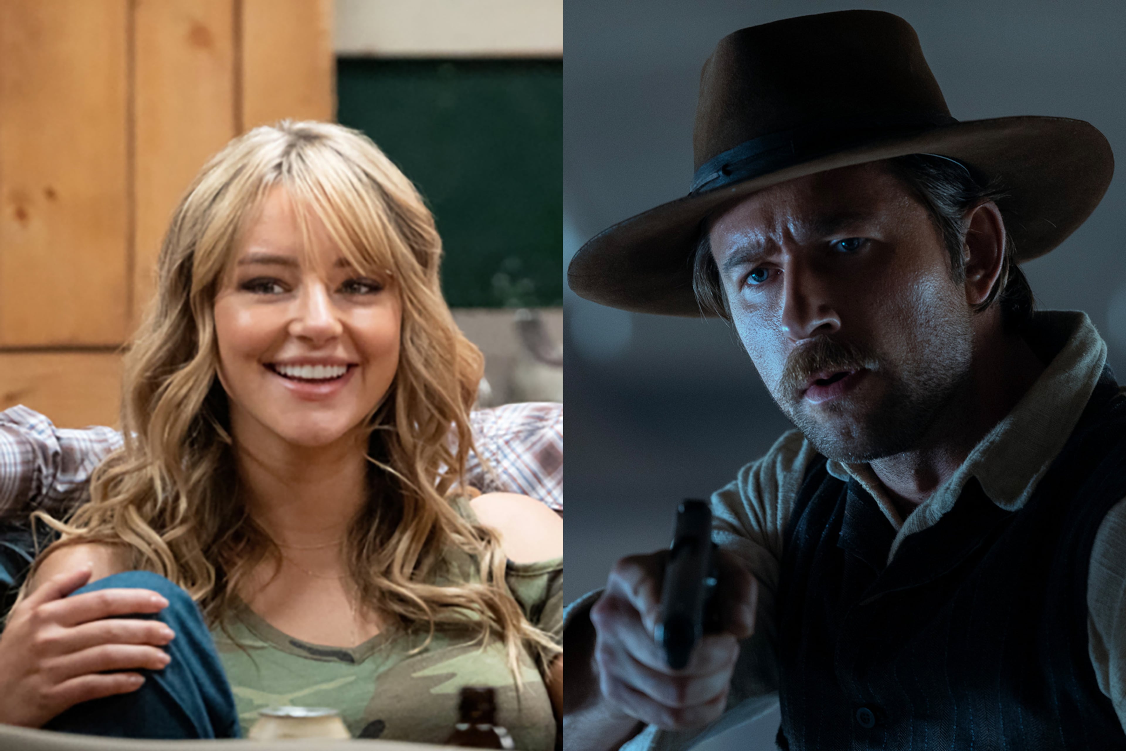 A modern-day Western film "The Rescue" is scheduled to shoot in metro Atlanta in February featuring two alums from the "Yellowstone" universe — Hassie Harrison (left) and Brandon Sklenar. (Courtesy of Paramount)