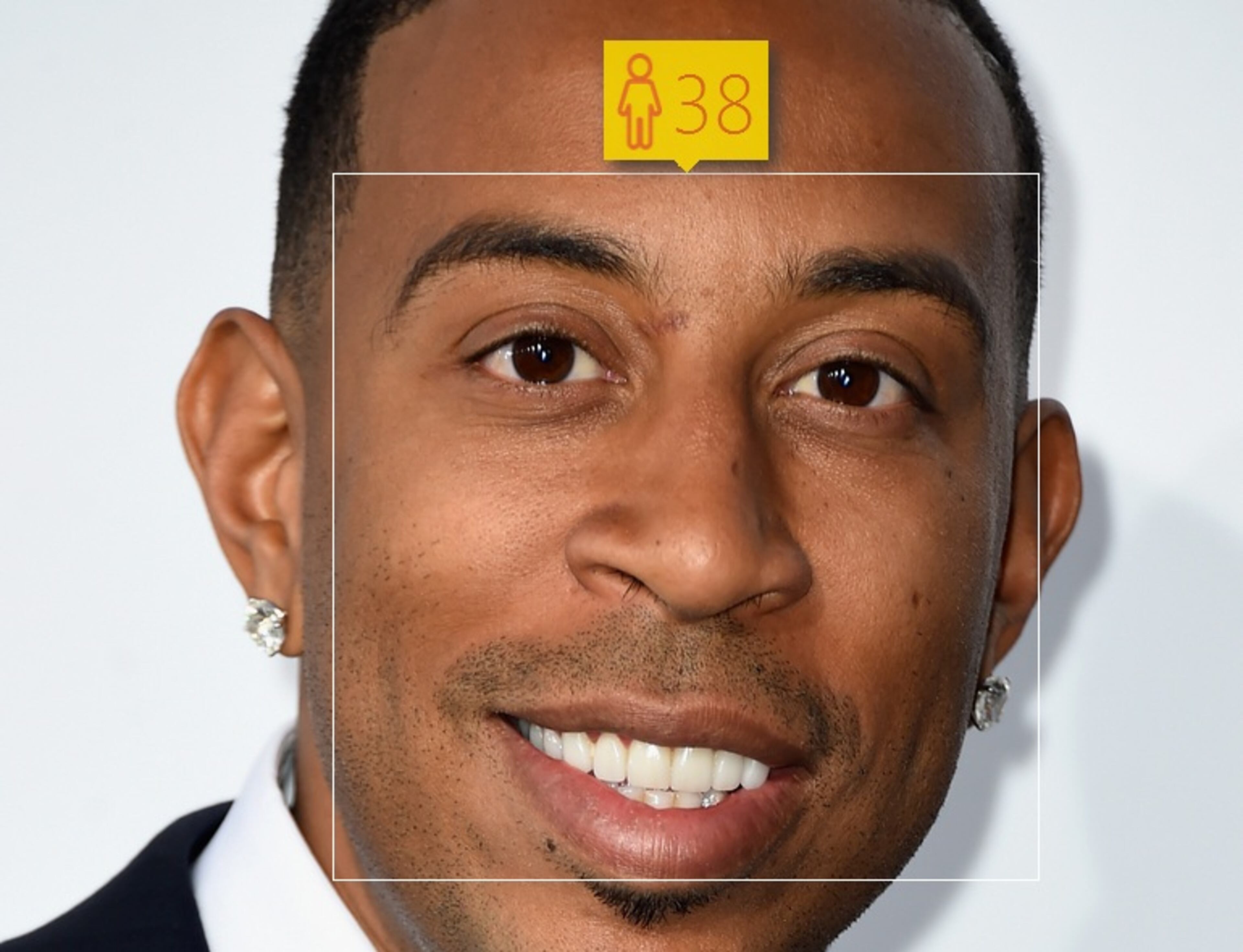 Rapper and actor Chris "Ludacris" Bridges is 37. How Old thinks he looks 38.