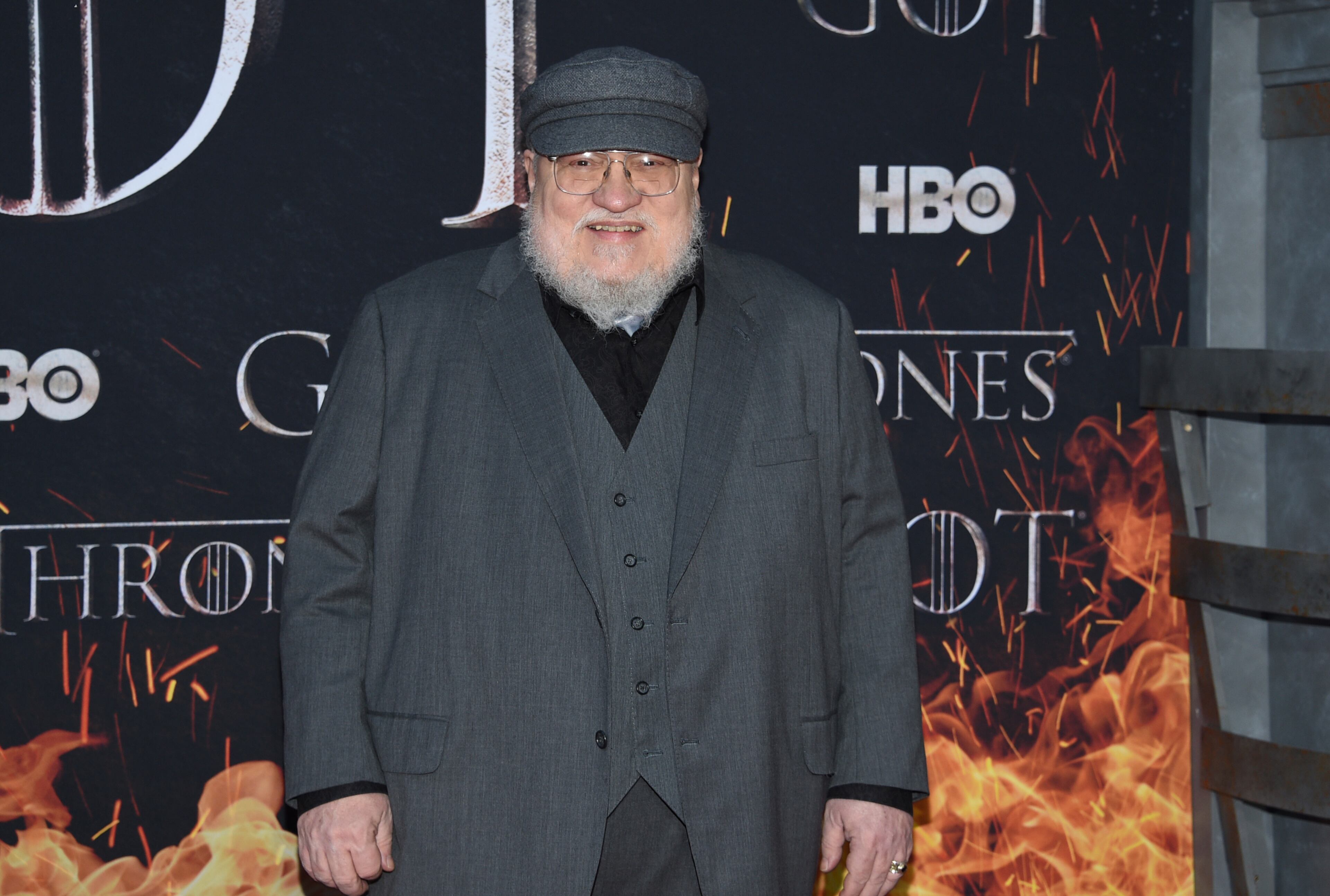 George R. R. Martin attends HBO's "Game of Thrones" final season premiere at Radio City Music Hall on Wednesday, April 3, 2019, in New York. (Photo by Evan Agostini/Invision/AP)