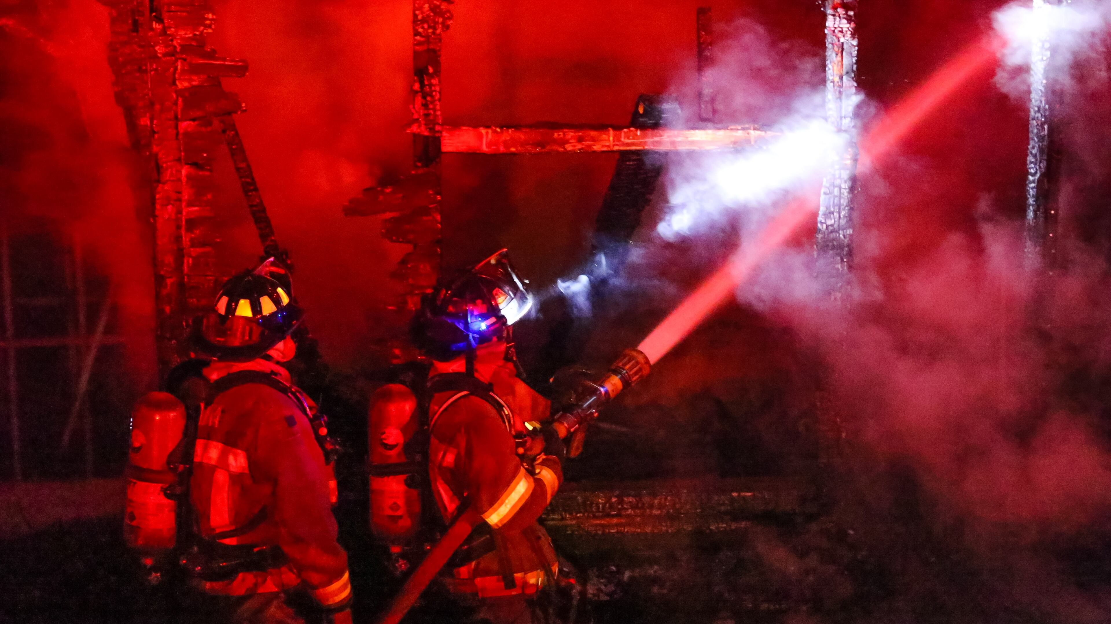 Authorities were on the scene of a fatal house fire in the 1400 block of Andrews Street on Mon., March 7, 2016. JOHN SPINK / JSPINK@AJC.COM