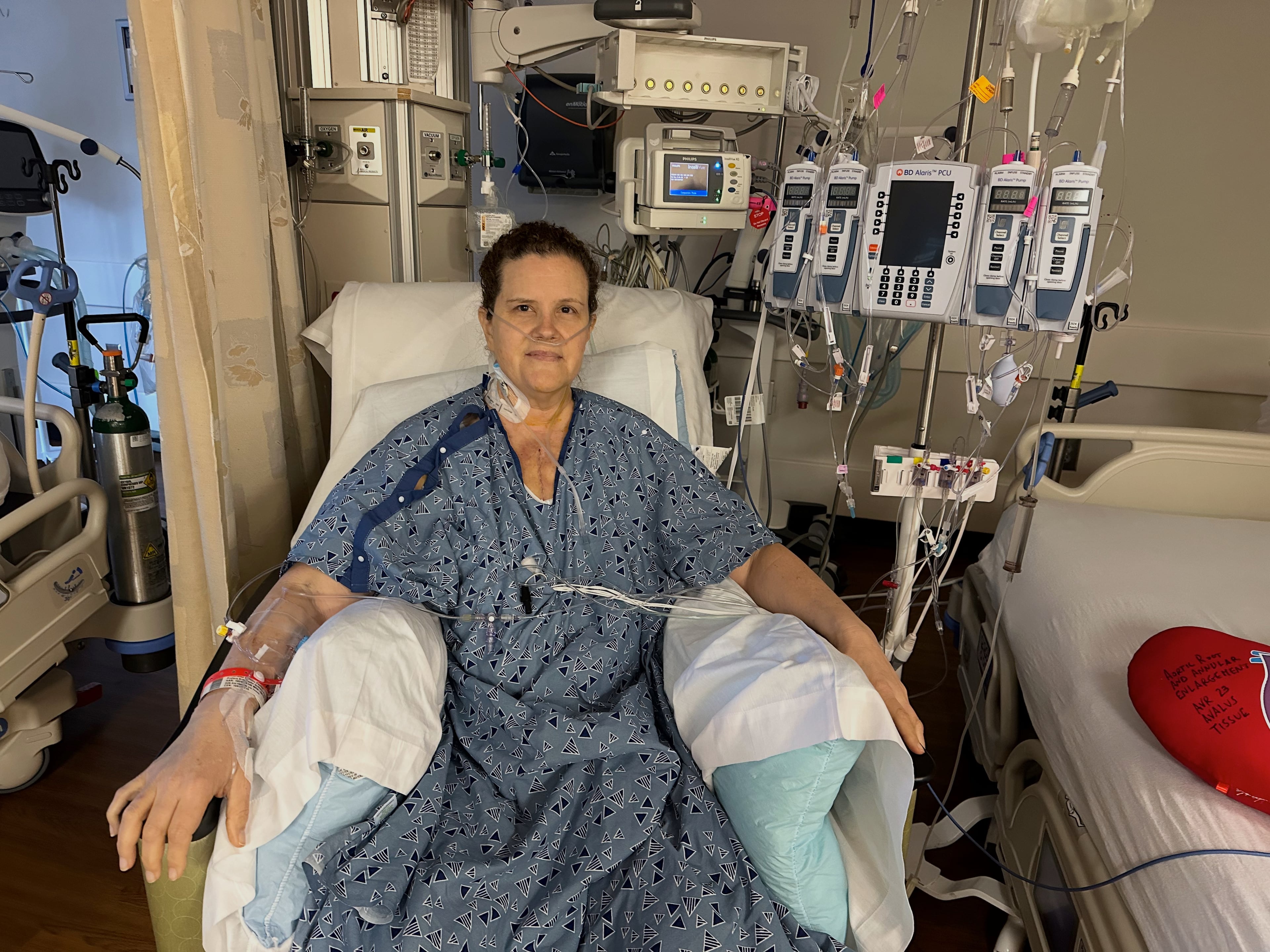 Kimbrooke Pavlich, a WomenHeart champion, underwent open-heart surgery at Emory Hospital to replace a heart valve. (Courtesy of Aidan Pavlich)
