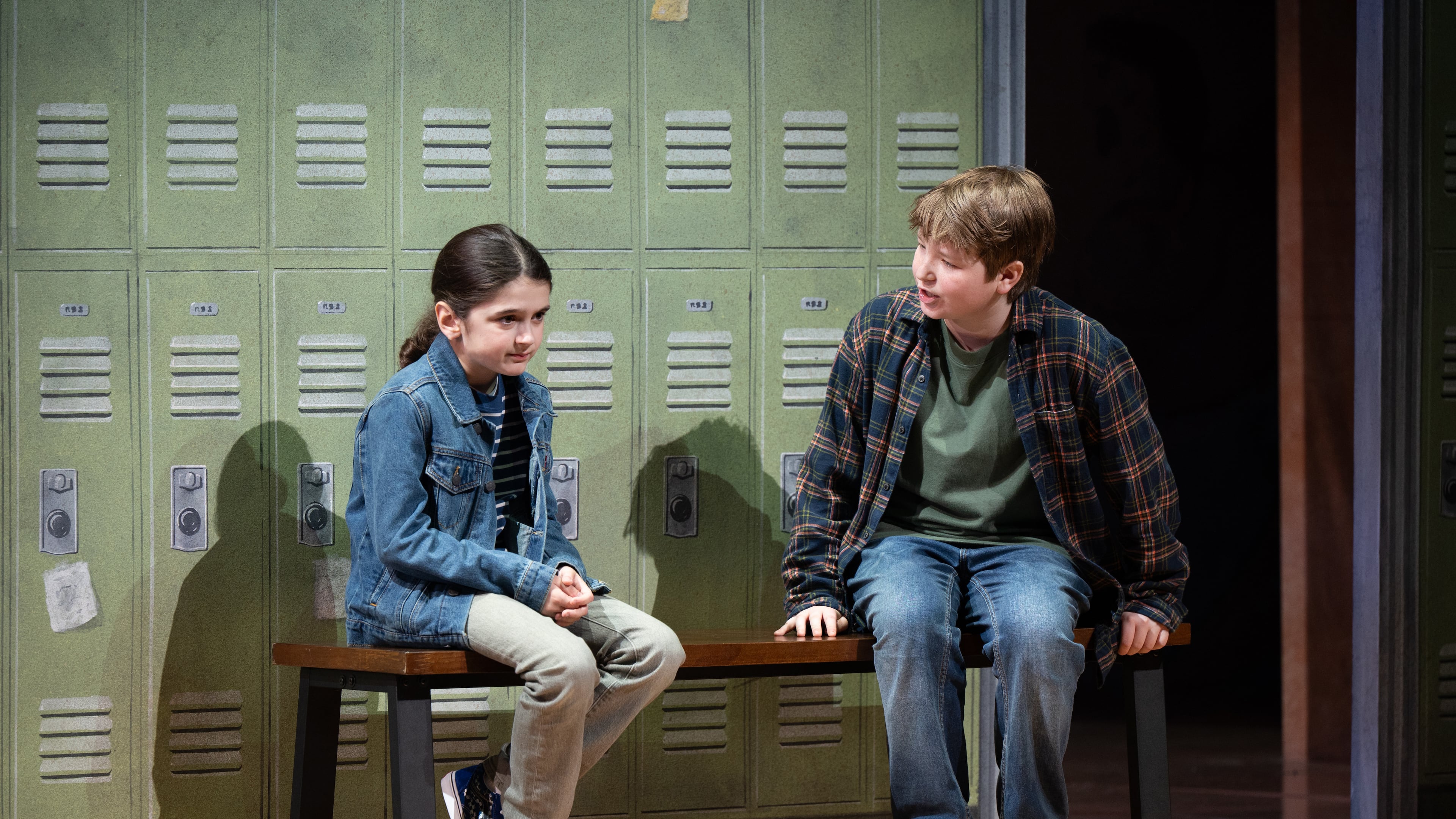 Keenan Barrett (left), as Damian, and Yair Keydar, as Anthony, shine in Alliance Theatre’s world premiere production of "Millions." In a world premiere stacked with Tony Award winners onstage and behind the scenes, the young actors make the most memorable impressions. (Courtesy of Greg Mooney)