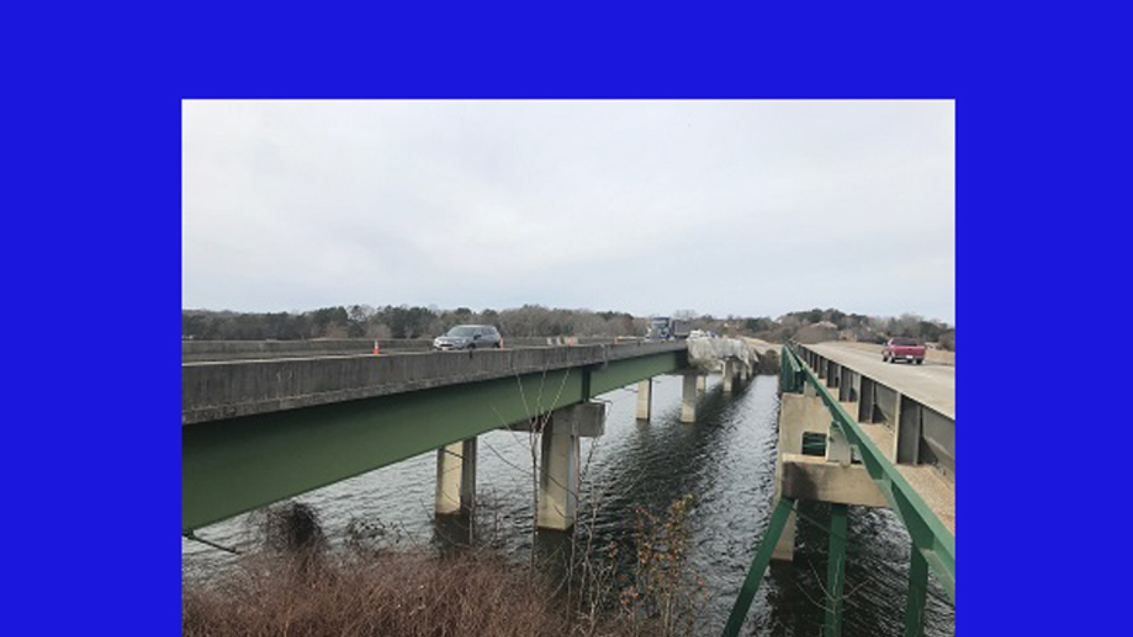 The eastbound span of Ga. 53 over the Chattahoochee River in Hall County will see intermittent, overnight lane closures through mid-January as part of a bridge preservation project. GEORGIA DEPARTMENT OF TRANSPORTATION