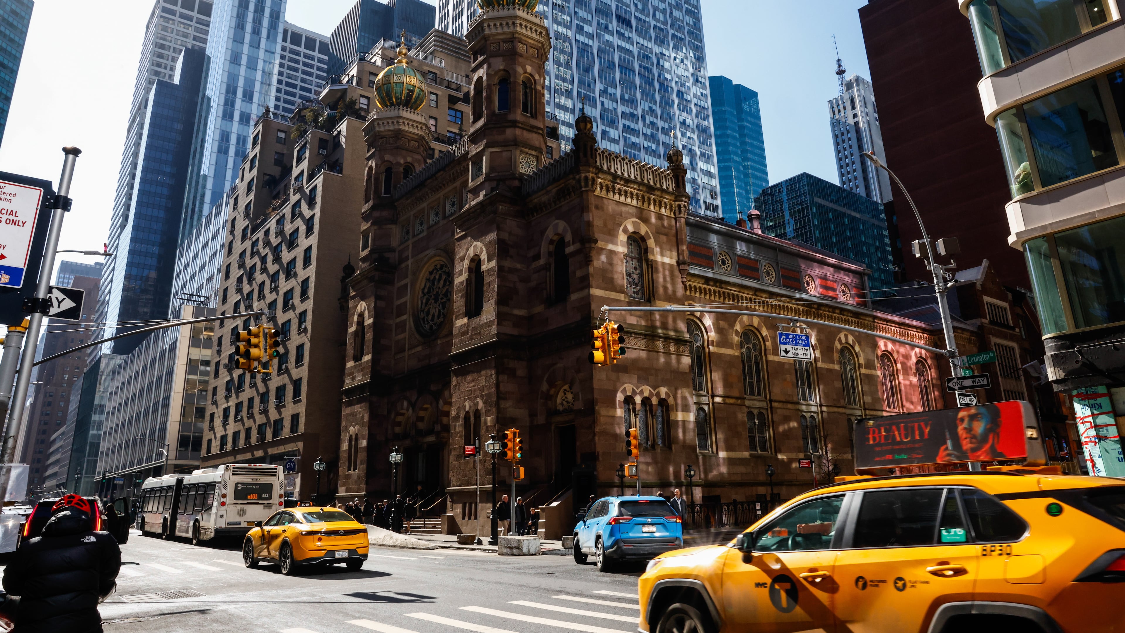 FILE - Central Synagogue is seen on Feb. 28, 2026, in New York. (AP Photo/Kena Betancur, File)
