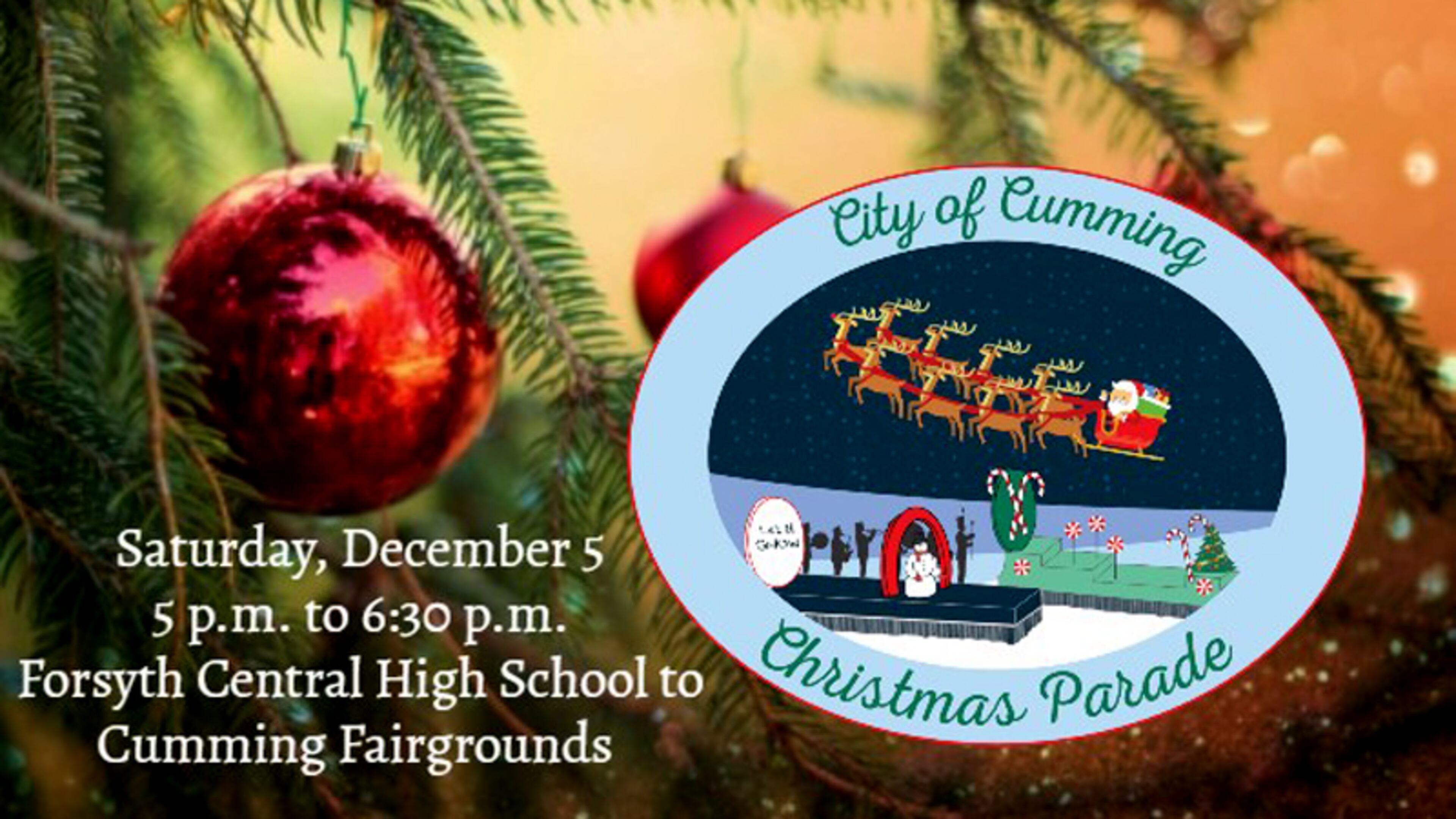 Cumming's annual Christmas parade steps off Saturday, Dec. 5, from Forsyth Central High School, with some changes this year due to the ongoing COVID-19 pandemic.