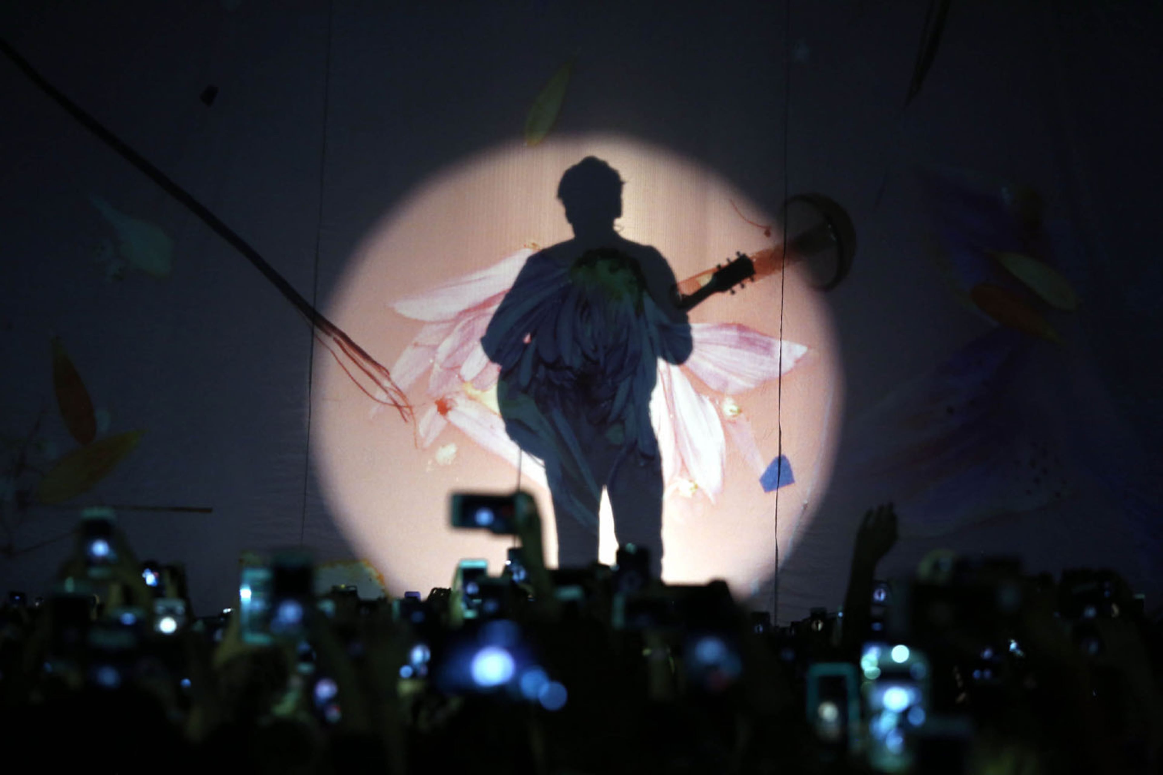 -- The reveal of Harry.
British heart-throb Harry Styles, a member of One Direction, brought his sold out solo tour to the Coca Cola Roxy Theatre Sunday night, October 8, 2017. The Treat People With Kindness Tour featured Muna as the opening act.
Robb Cohen Photography & Video /RobbsPhotos.com