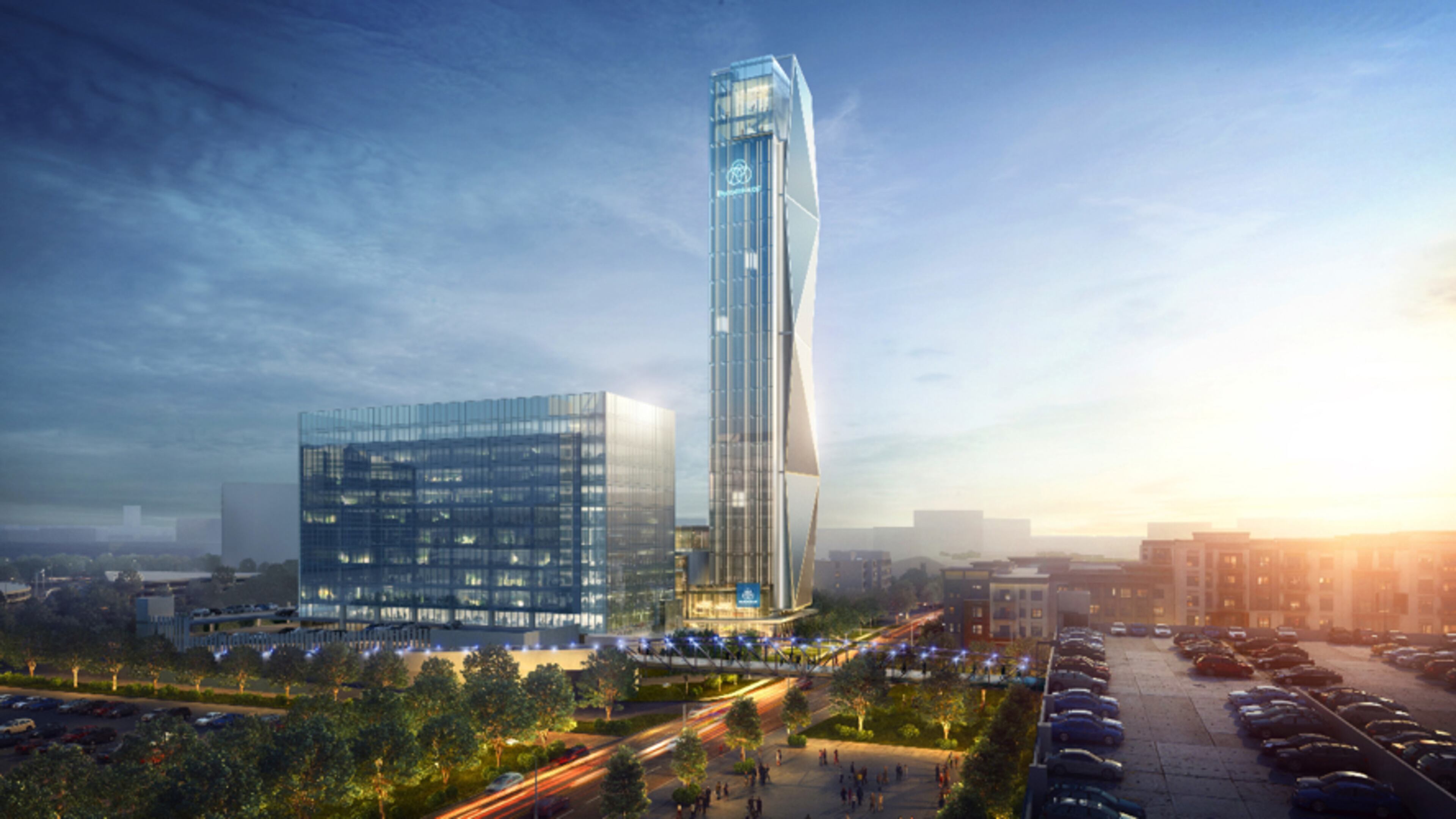 The firm that is building the tallest tower of its kind in the U.S. for its North American operations center near The Battery Atlanta - thyssenkrupp Elevator Company - also will upgrade two elevators in the Cobb County government building in downtown Marietta for nearly $220,000. (Courtesy of thyssenkrupp Elevator)