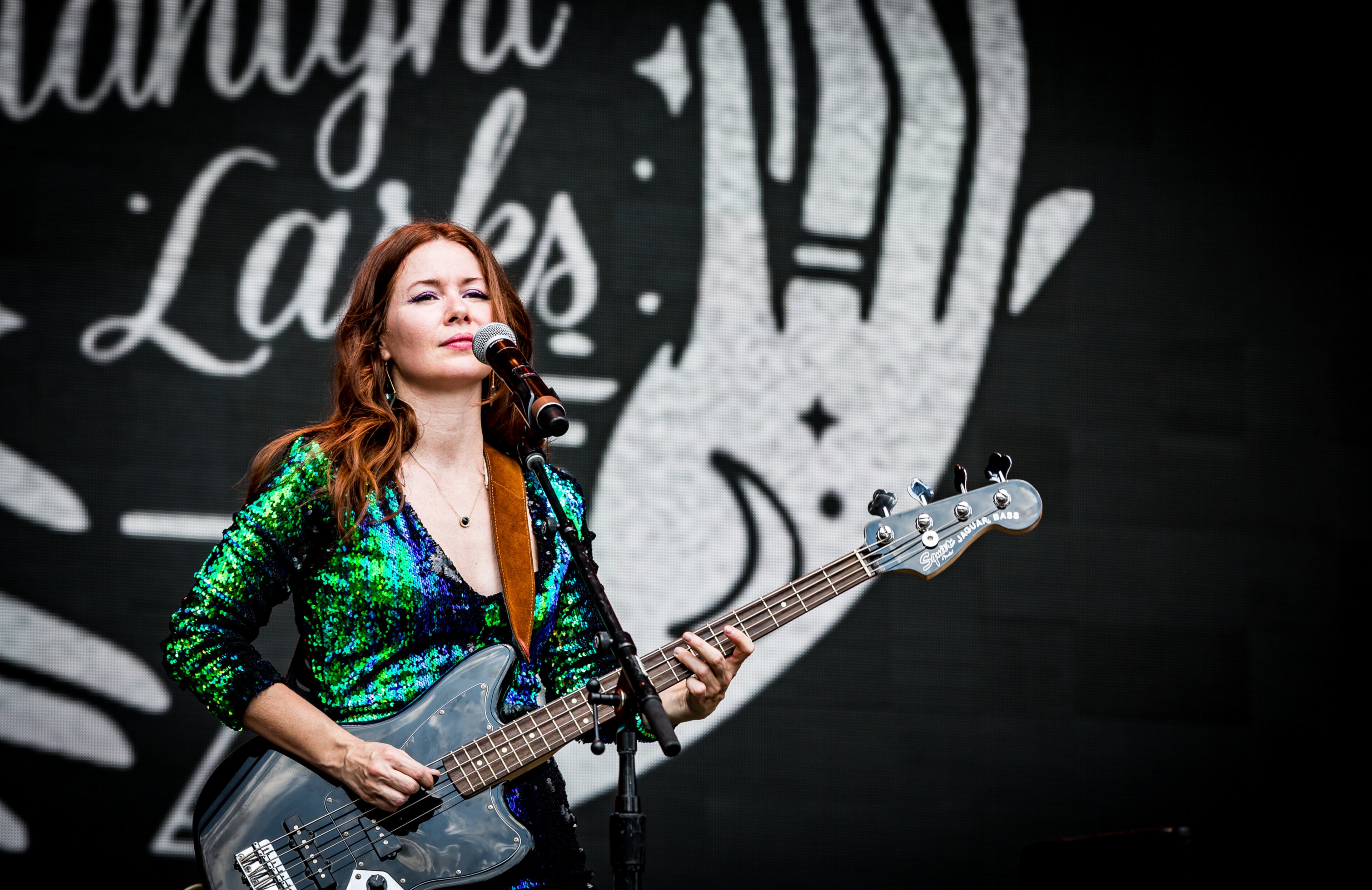 Nikki Speake of Atlanta's own Midnight Larks band performs on the Roxy Stage at Music Midtown on Sunday, Sept. 17, 2017.