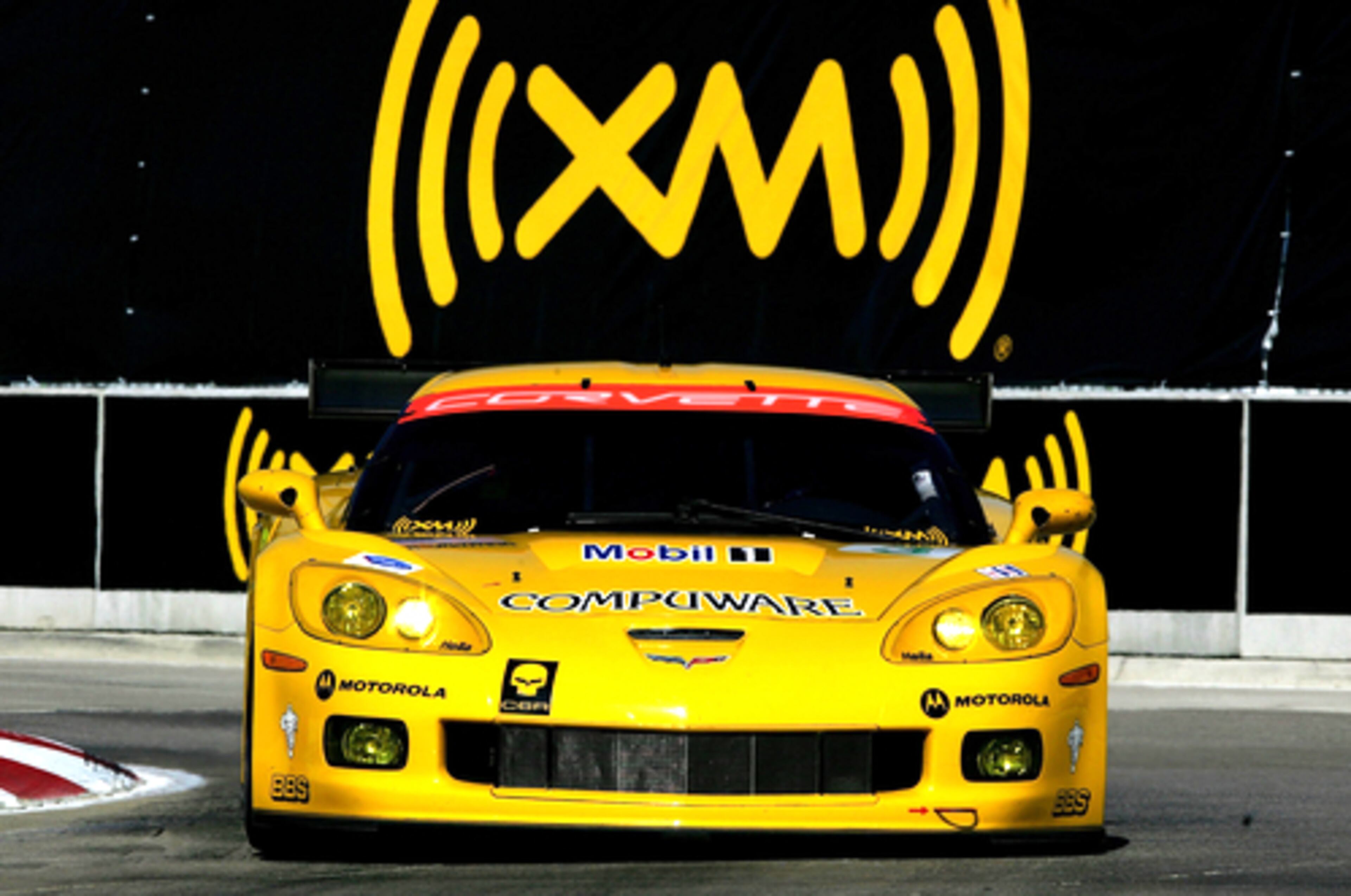 Corvette C-6R: The #3 Corvette Racing Chevrolet Corvette C-6R driven by Johnny O'Connell and Jan Magnussen during the American Le Mans Series Detroit Sports Car Challenge.