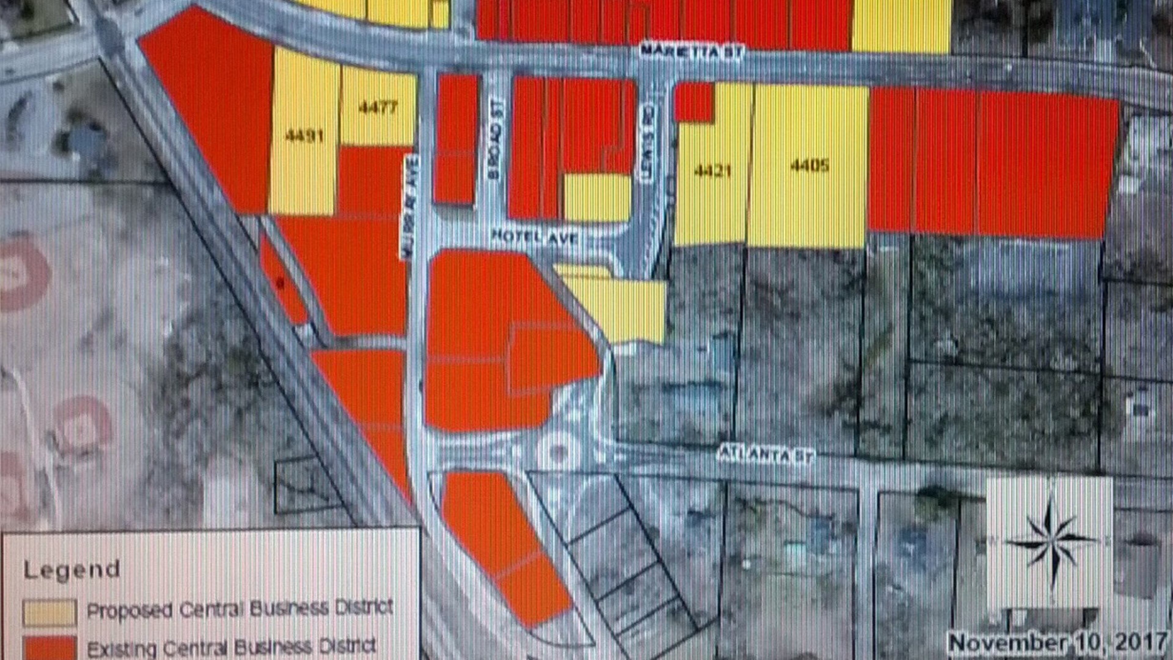 Powder Springs officials have initiated rezoning of 17 properties in the downtown area from Office/Industrial and residential to Central Business District. Courtesy of Powder Springs