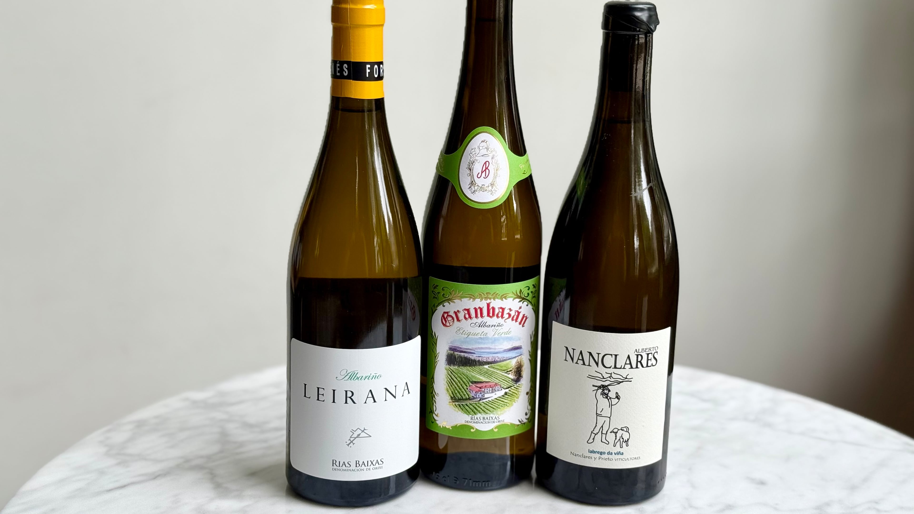 These three wines are made with the trendy white Spanish grape albariño. (Krista Slater for the AJC)