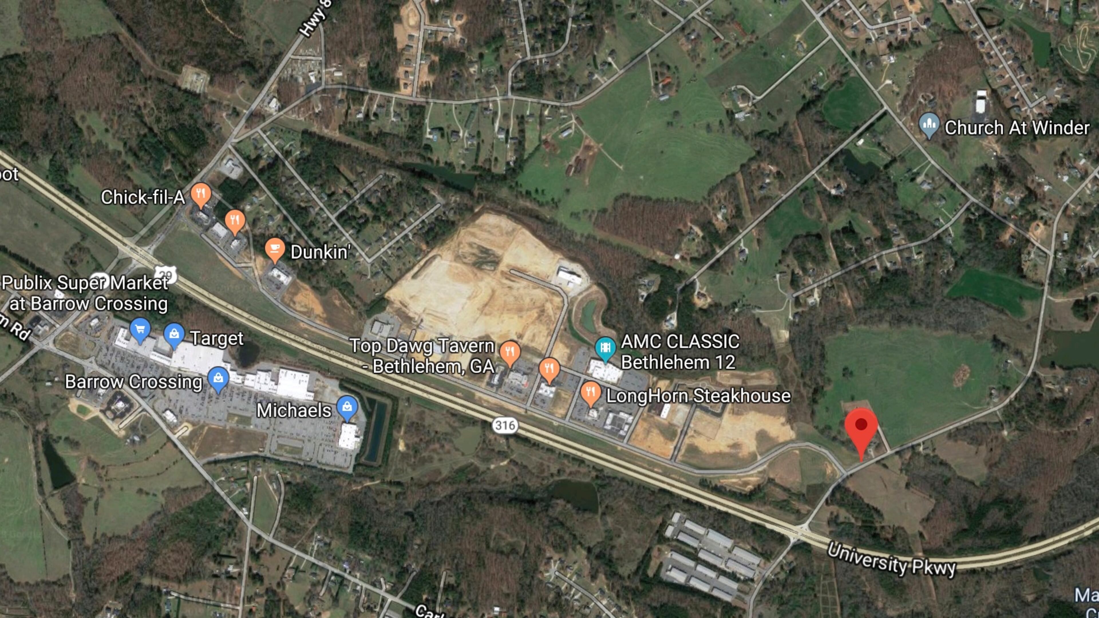 Daytime lane closures will occur 9 a.m. until 3 p.m. on State Route 316 in Bethlehem. A single left-hand lane and median will be closed east and westbound between State Route 81 and Harry McCarthy Road. (Google Maps)