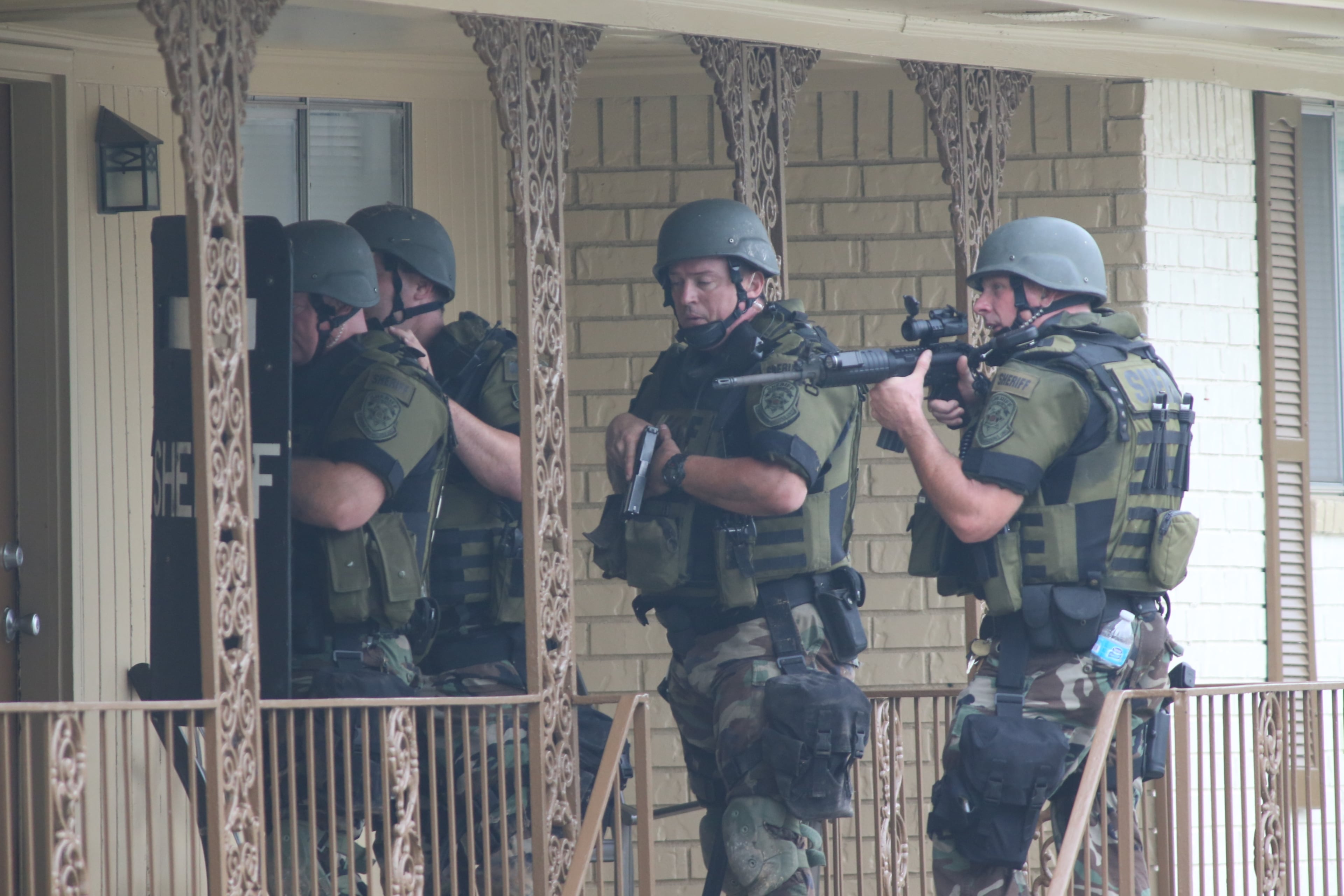 A Cobb County police officer was shot while on a routine patrol shortly after 1 a.m. He was shot during an encounter with a man walking through Concord Chase Apartments on Hurt Road near Smyrna. Friday morning, dozens of police officers scoured the area for the suspect.