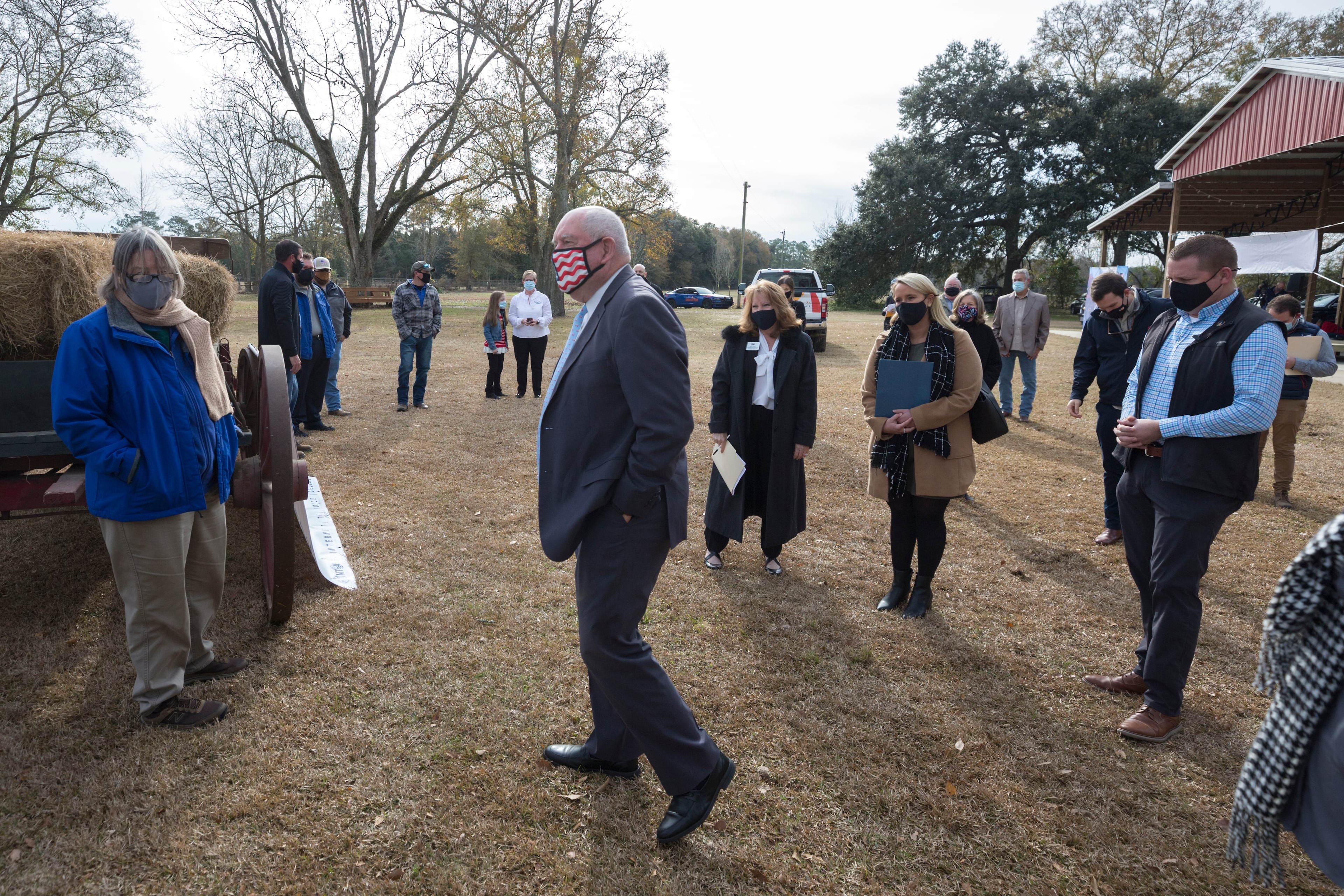 Sonny Perdue, the secretary of agriculture in the Trump administration, helped cement power in Middle Georgia when he was in the Governor's Mansion. Others who contributed to the region's clout included Perdue's cousin David and former U.S. Sen. Sam Nunn. (AJC Photo/Stephen B. Morton)