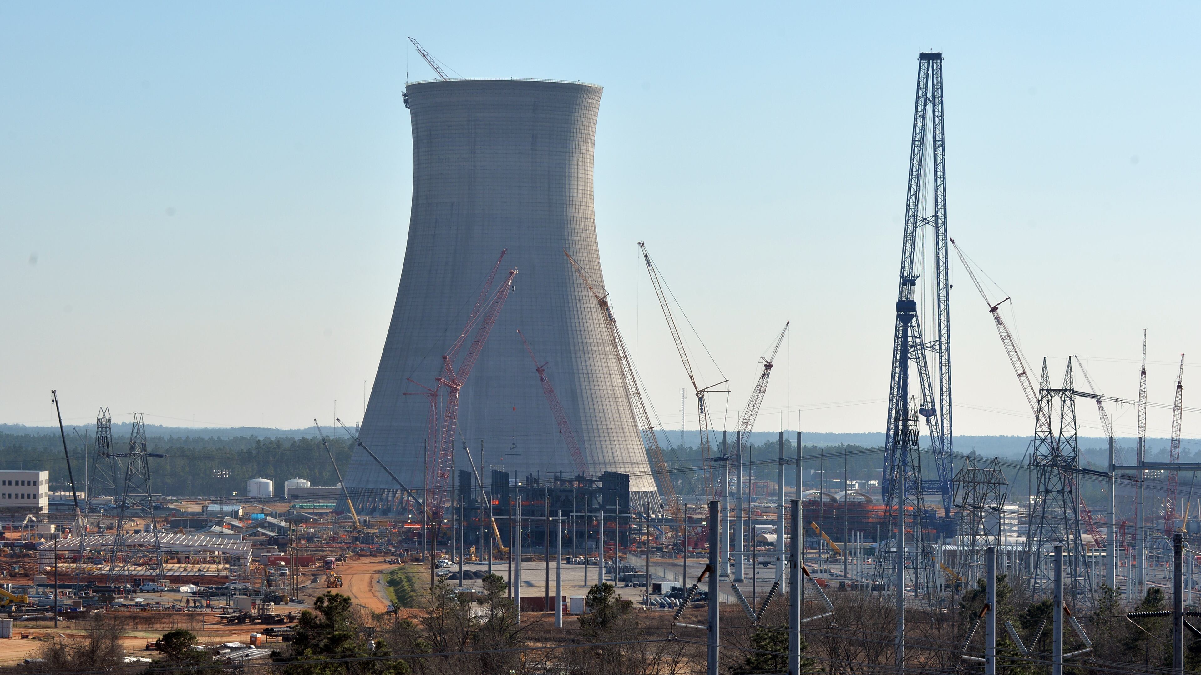 Georgia Power’s Plant Vogtle nuclear expansion under construction. BRANT SANDERLIN / BSANDERLIN@AJC.COM