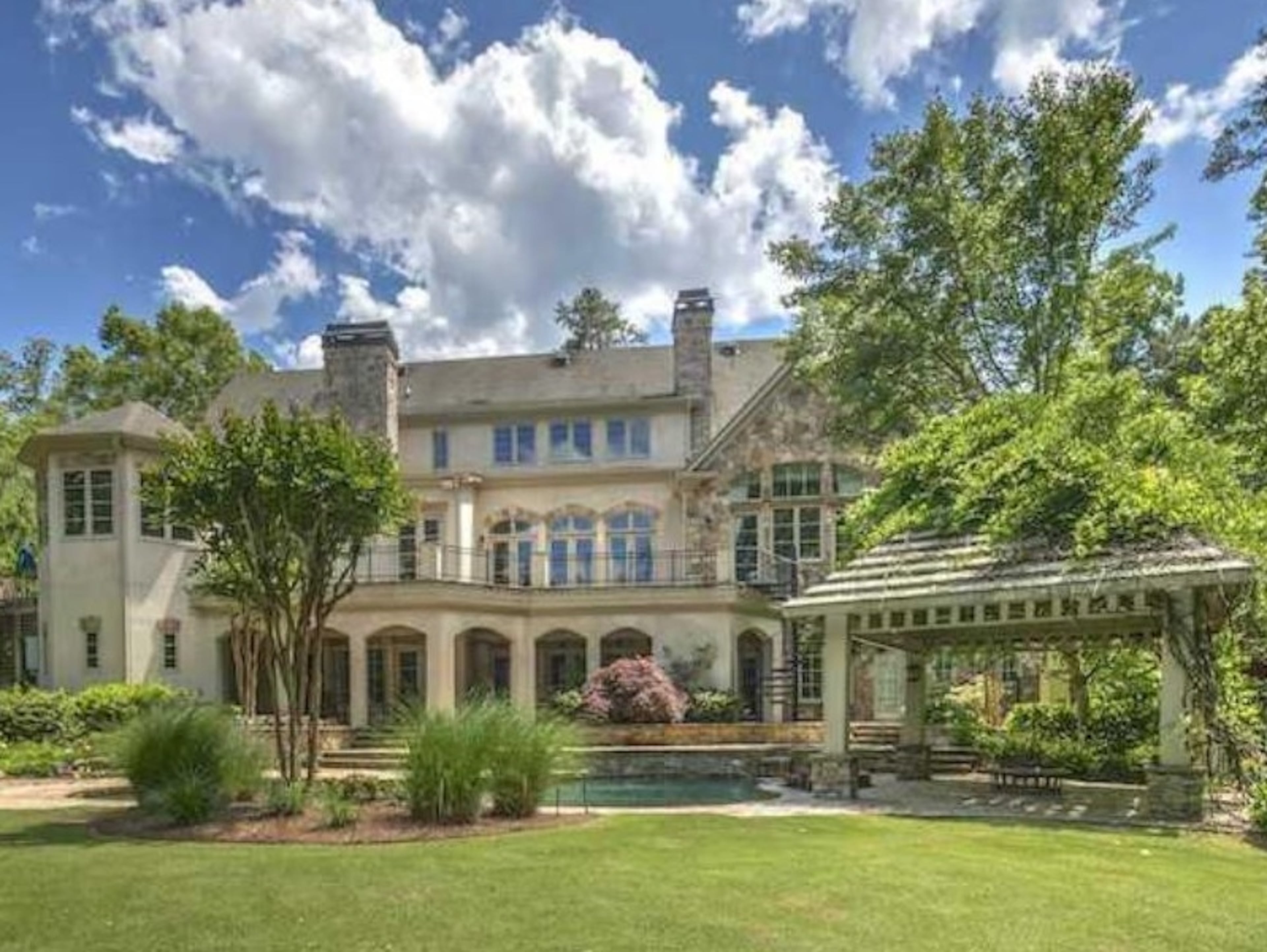 6 (TIE). Monthly rent: $15,000. Address: 4747 Northside Drive, Sandy Springs, GA 30327. Description: A "wonderful open floor plan for family or grand entertaining" with a "spectacular master suite," gym/spa and working office/nursery. Read more at Rent Cafe.