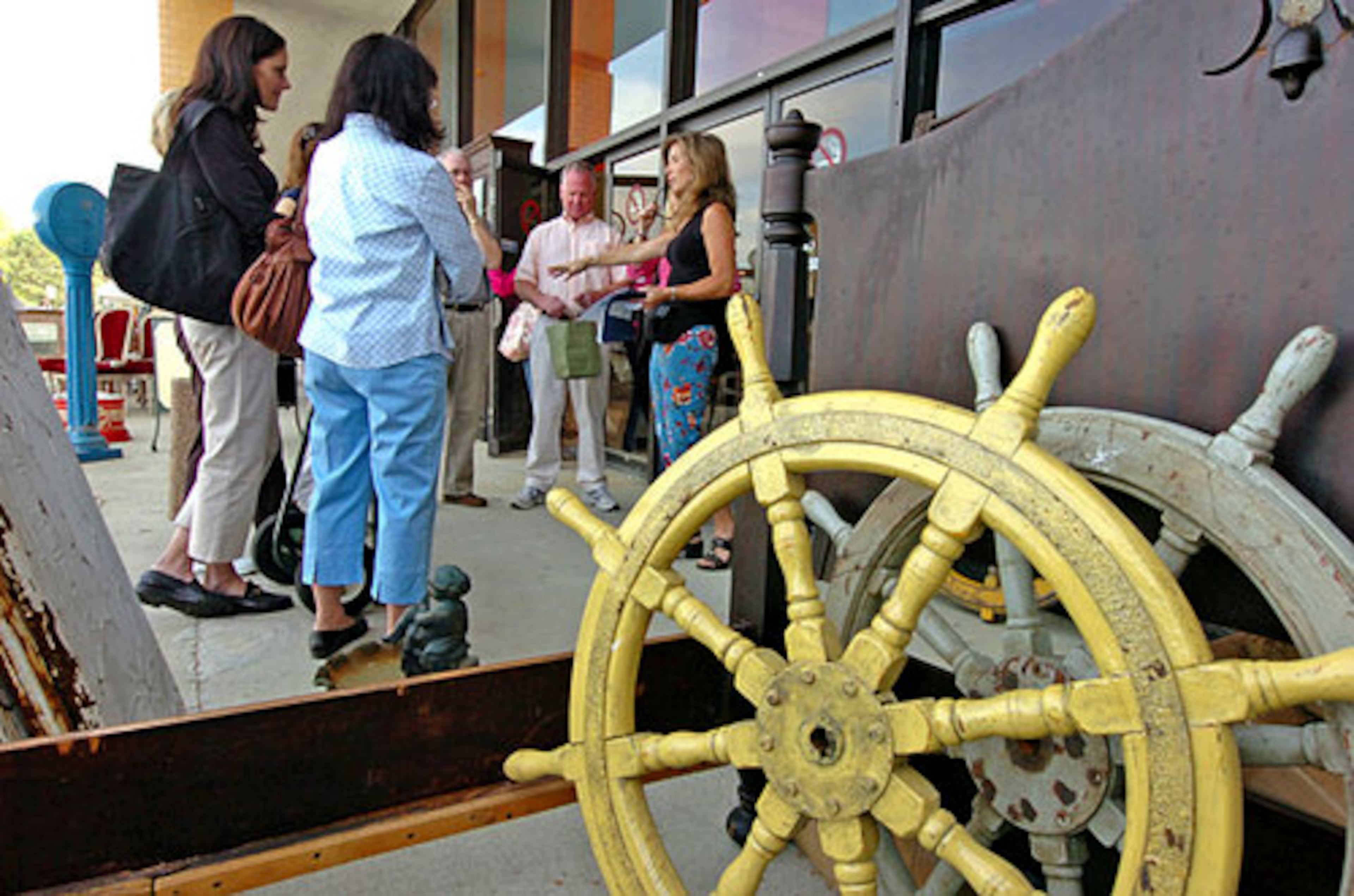 In addition to wearing comfortable walking shoes, Eisner advises shoppers to bring measurements of the space they want to fill, as well as a list of furnishings they're looking for to make the shopping experience more productive.
