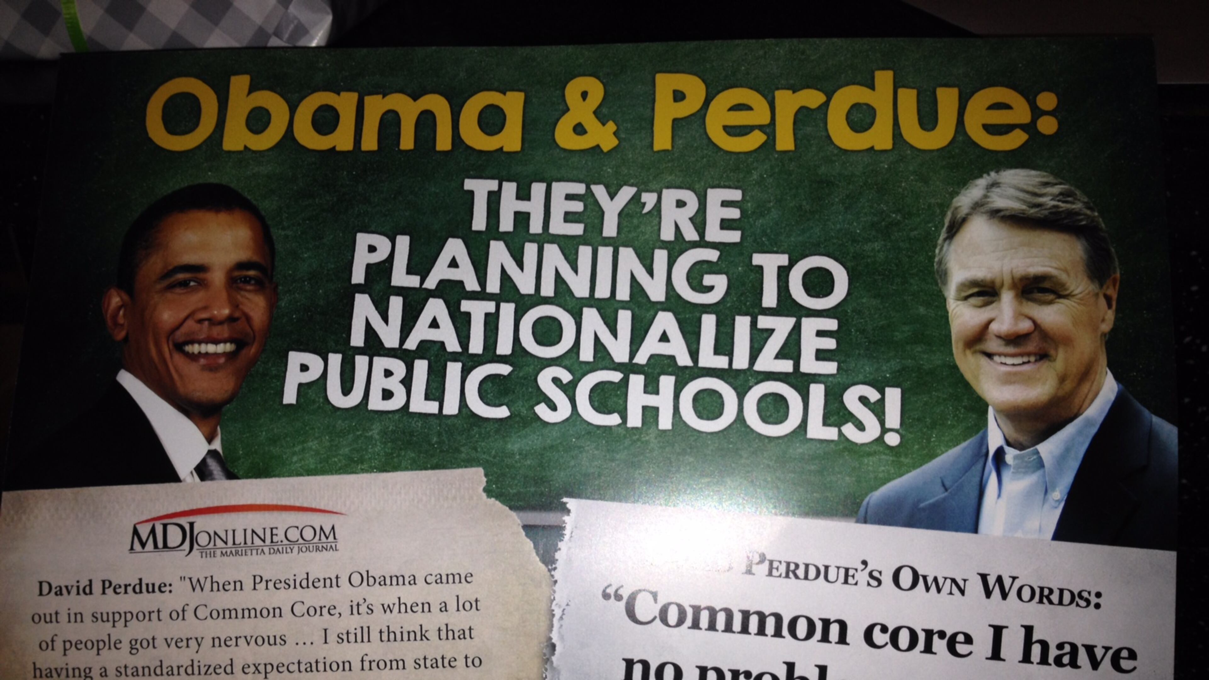 Common Core even became a factor in the GOP primary for Senate where Jack Kingston attacked David Perdue for his stand on standards. (AJC File)