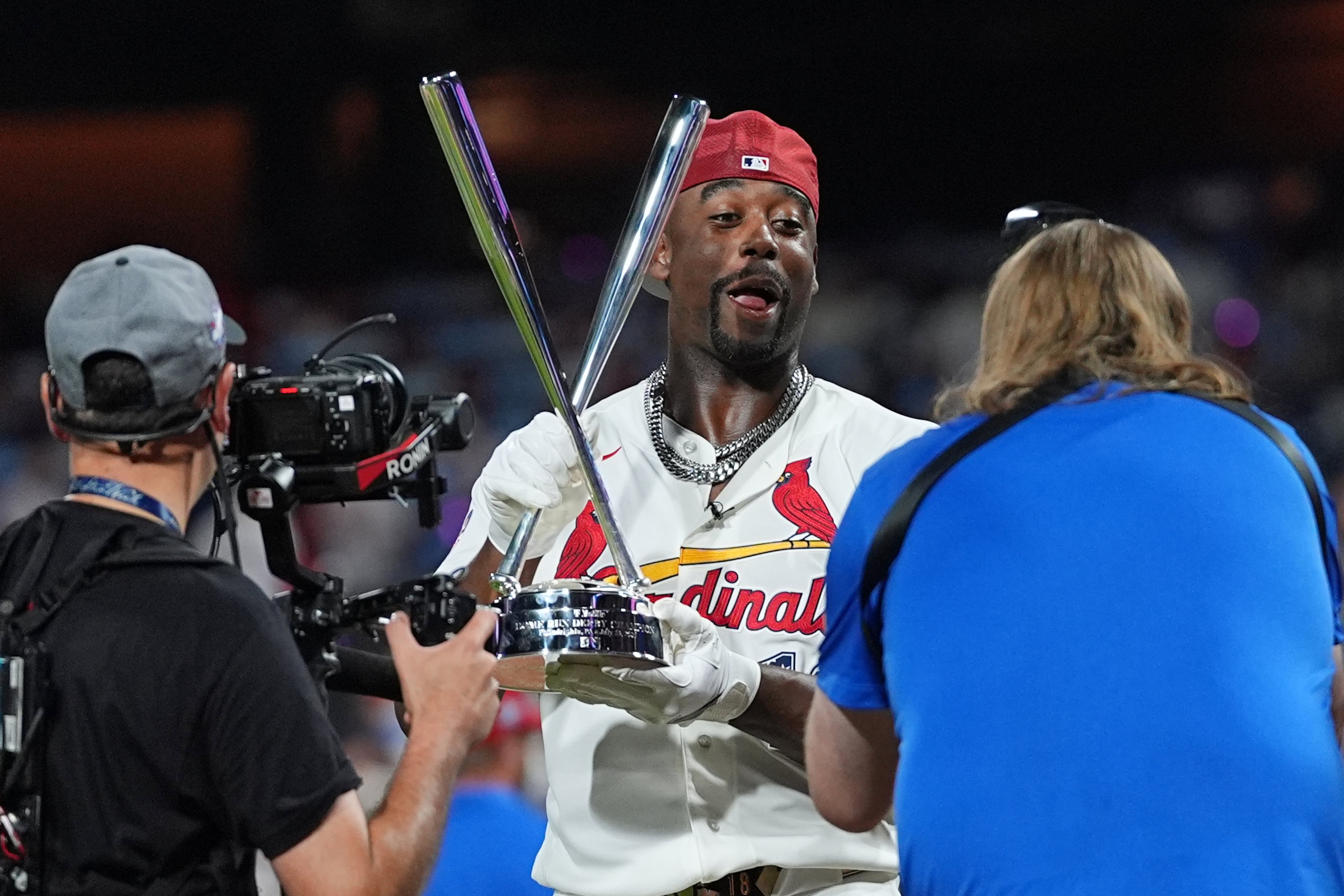 Cardinals outfielder Jordan Walker, Decatur guy and Home Run Derby champion. (Matt Rourke/AP)