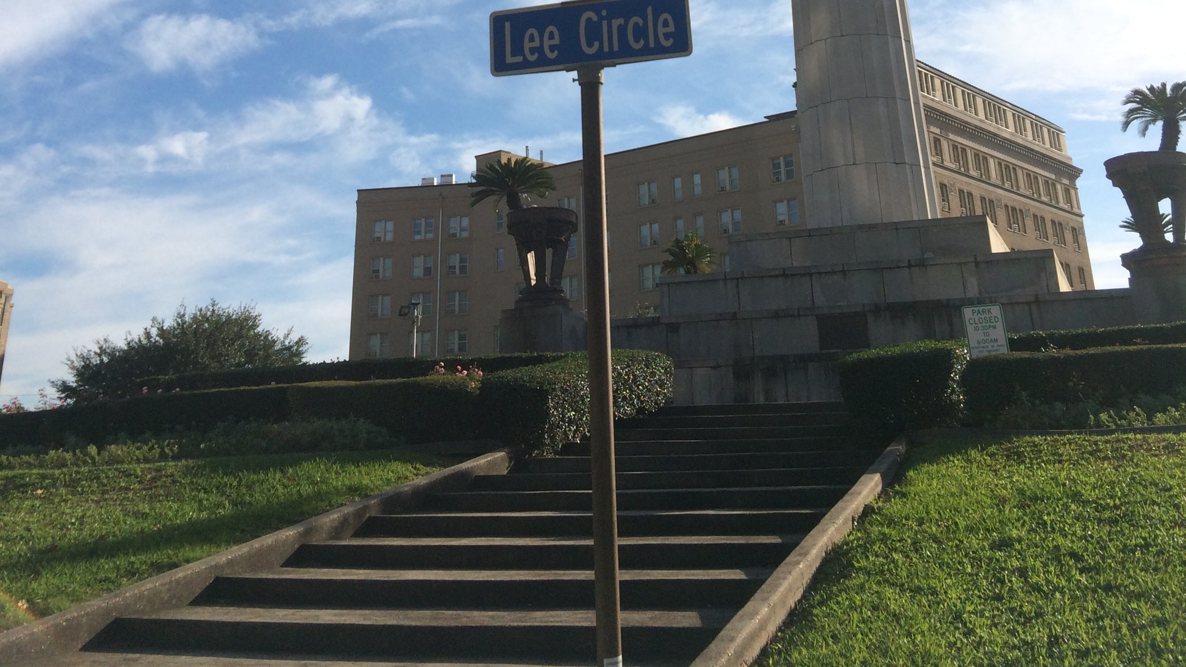 This statue of Gen. Robert E. Lee stood in New Orleans for more than 130 years before it was removed. Photo: Jennifer Brett