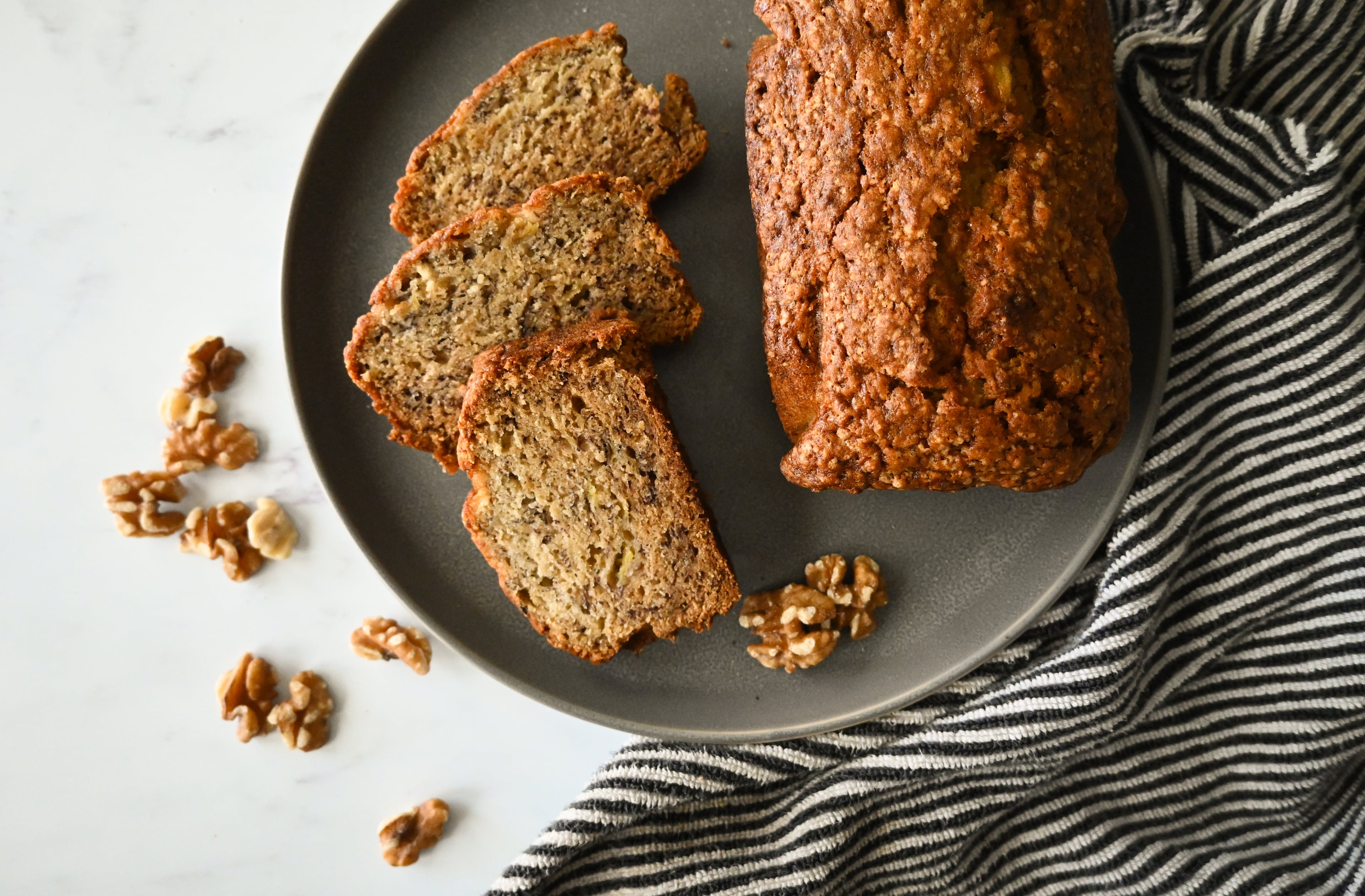 This banana bread comes from a recipe published by The Atlanta Constitution in 1970. (Candy Hom for the AJC)