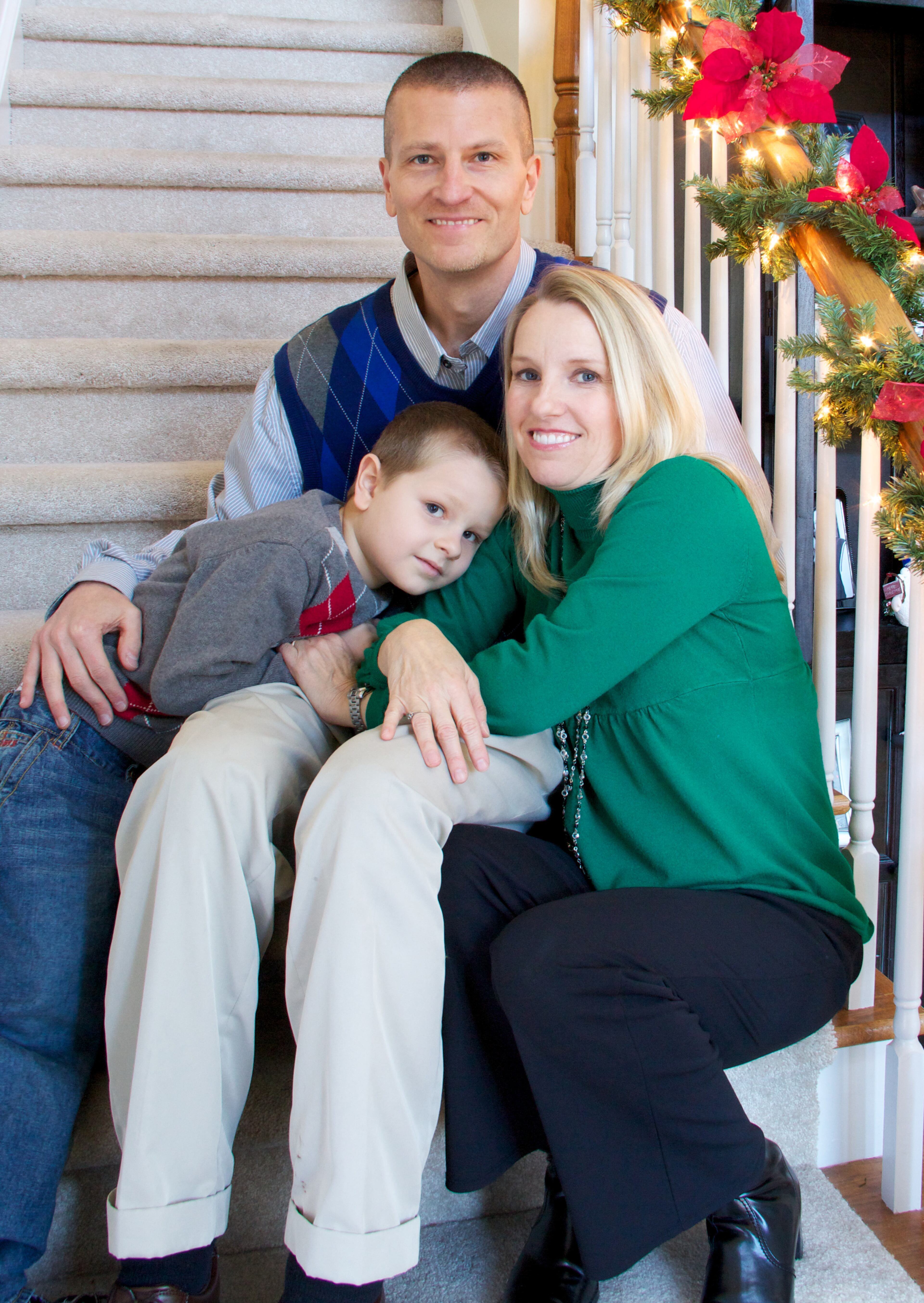 AJC sports editor Kevin Whaley, with wife Donna and son Parker, says rarely an hour passes when autism is not on his mind.