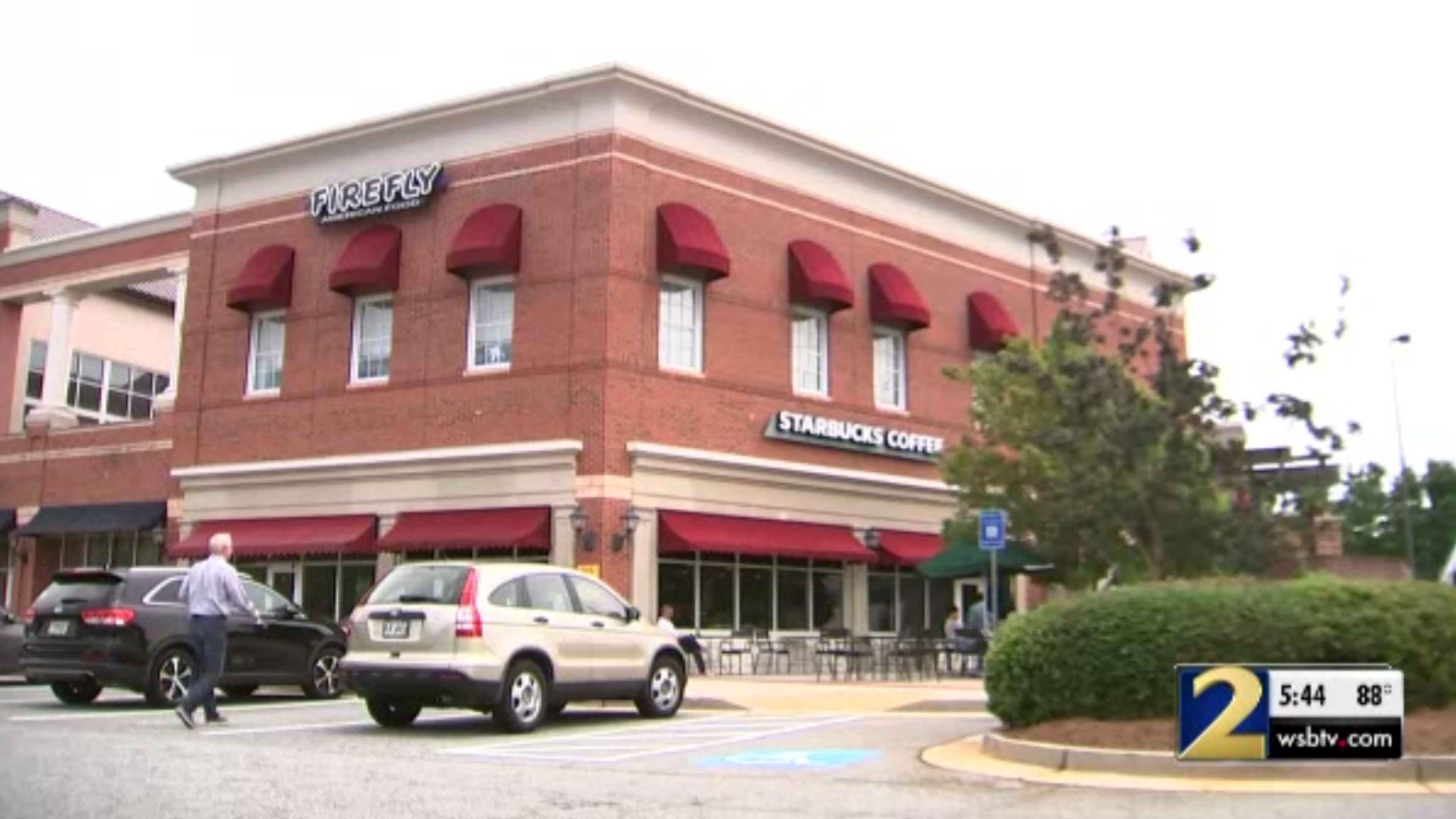This is the parking lot where a man was robbed at gunpoint earlier this month, Alpharetta police said.