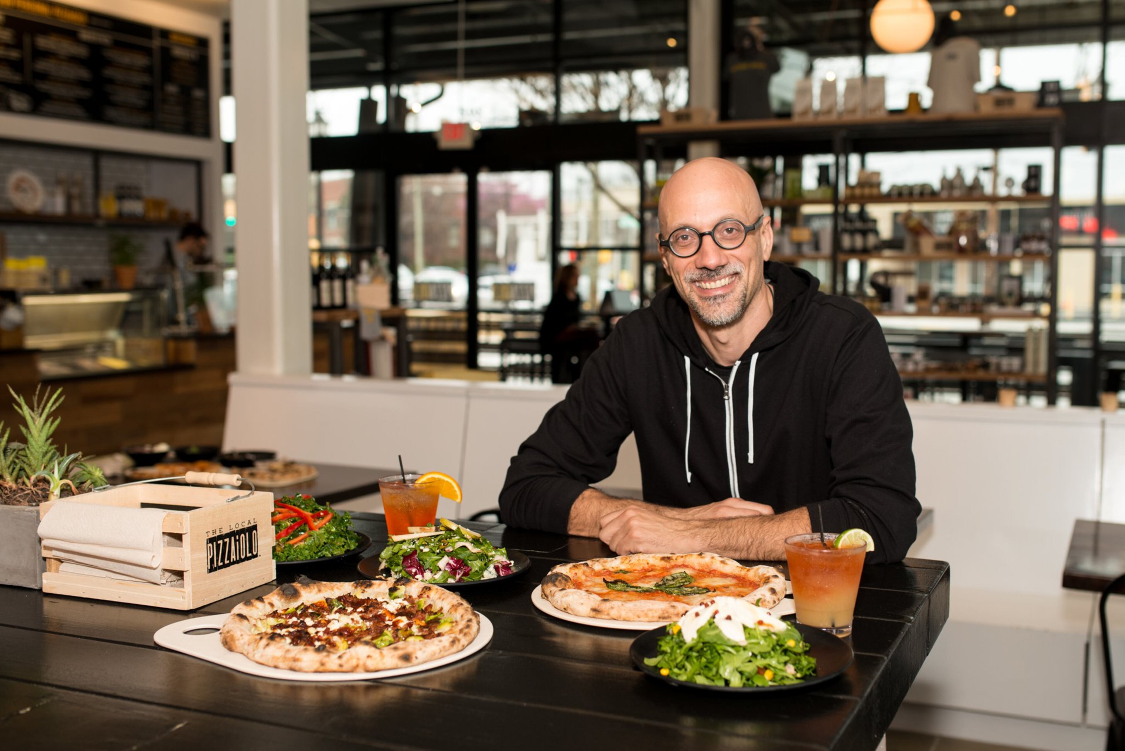 Local Pizzaiolo chef/owner Giulio Adriani. Photo credit- Mia Yakel.