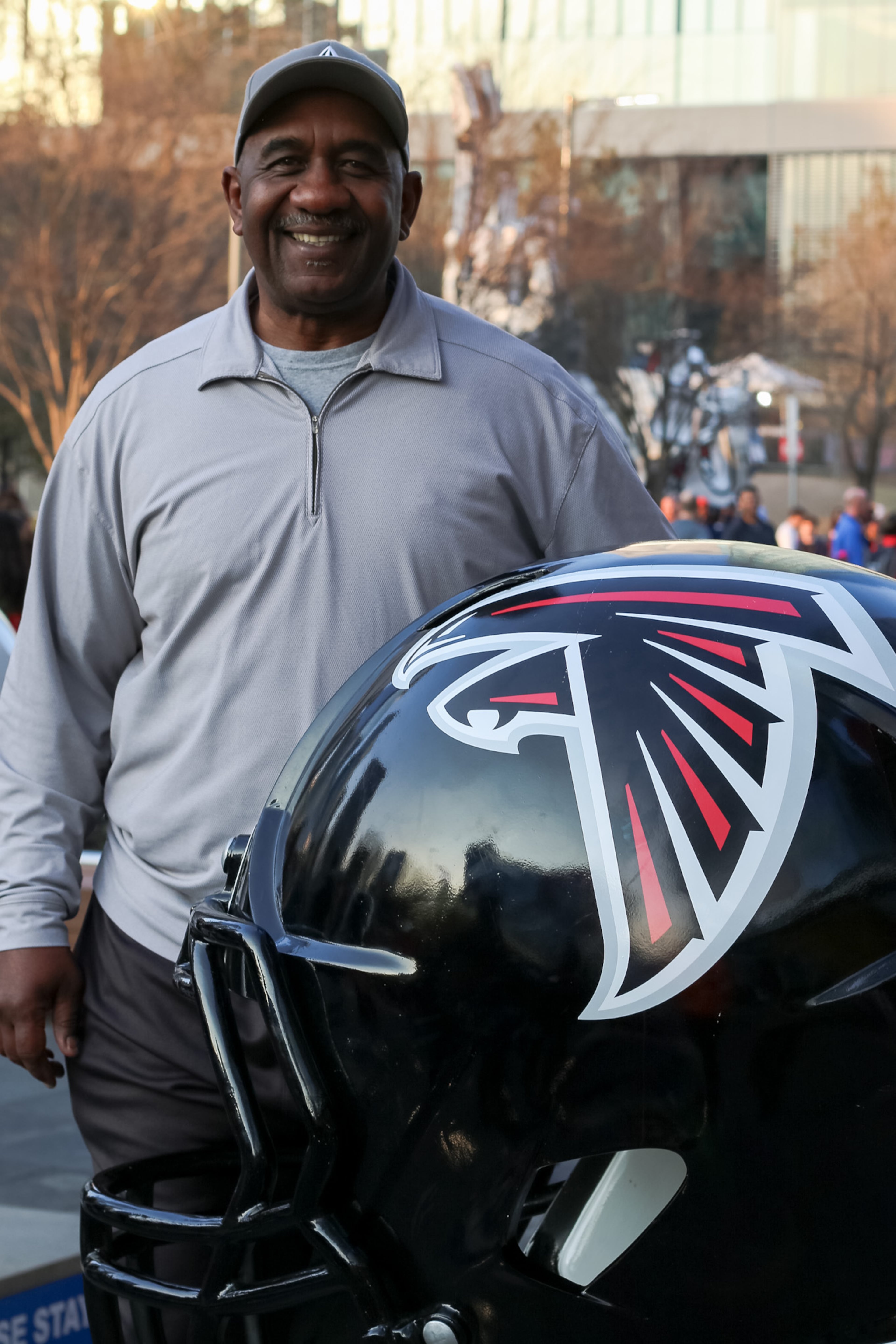 Atlanta Falcons fans have descended upon Houston to celebrate and cheer on the Falcons who will face off against the New England Patriots at Super Bowl 51 on Sunday, February 5. (Janay Kingsberry/AJC)