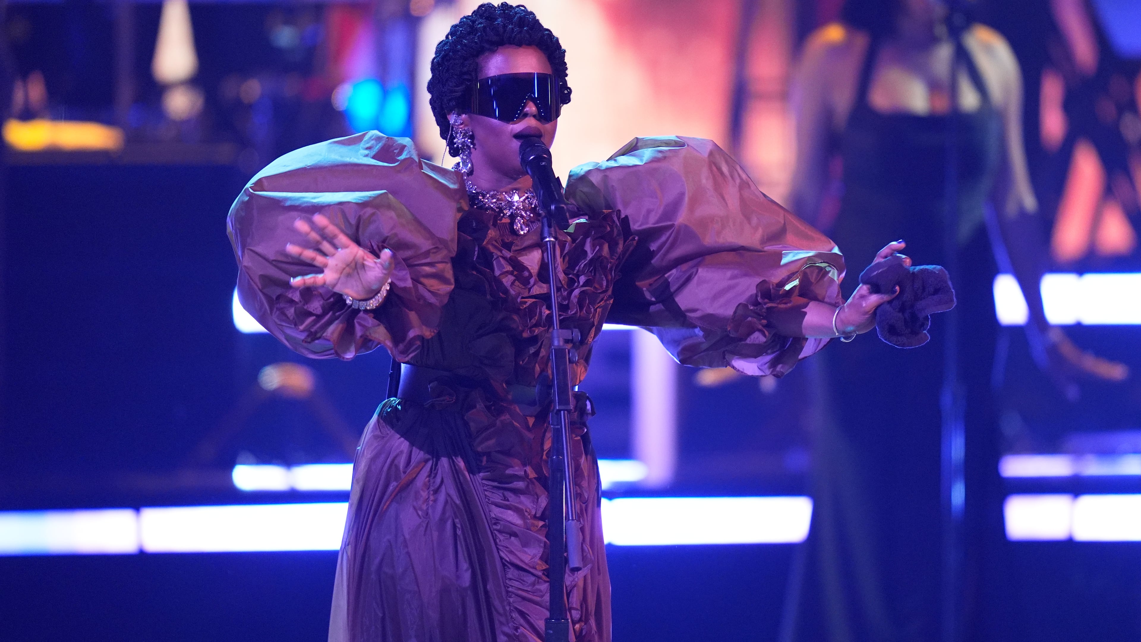 Lauryn Hill perform during the BET Awards on Sunday, June 28, 2026, at the Peacock Theater in Los Angeles. (AP Photo/John Locher)
