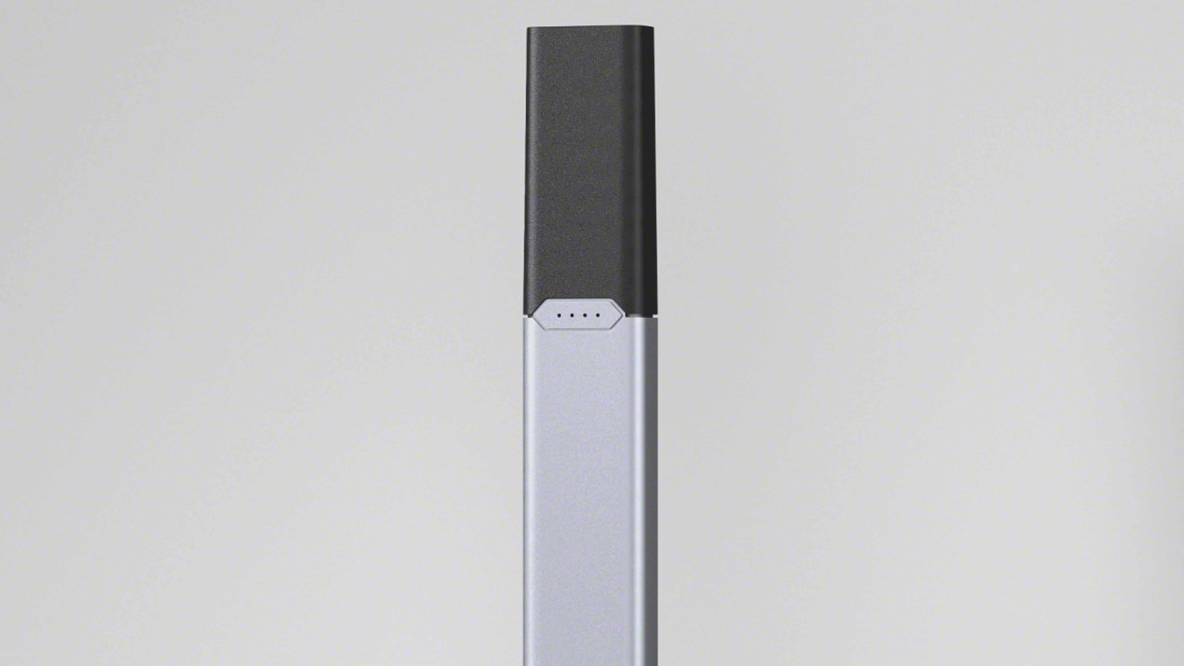 This undated photo provided by Juul Labs Inc. on Friday, Aug. 28, 2026, shows an updated version of the company's e-cigarette. (Juul Labs Inc. via AP)