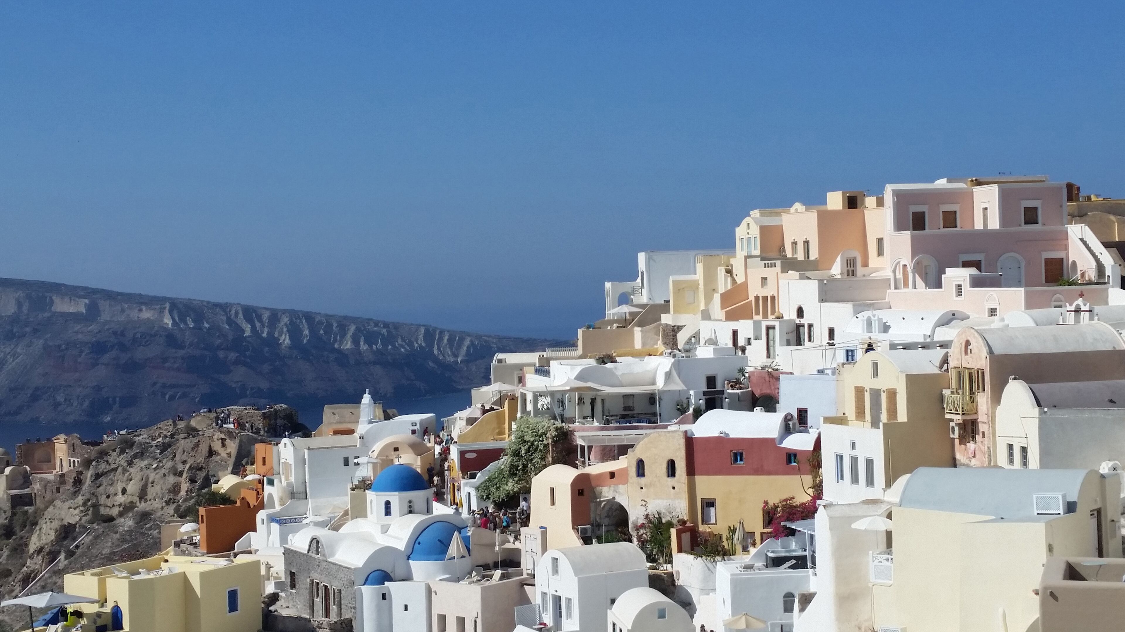 Santorini is one of the ports visited on Oceania Cruises’ Grecian Delights itinerary. (Kathy Witt/TNS)