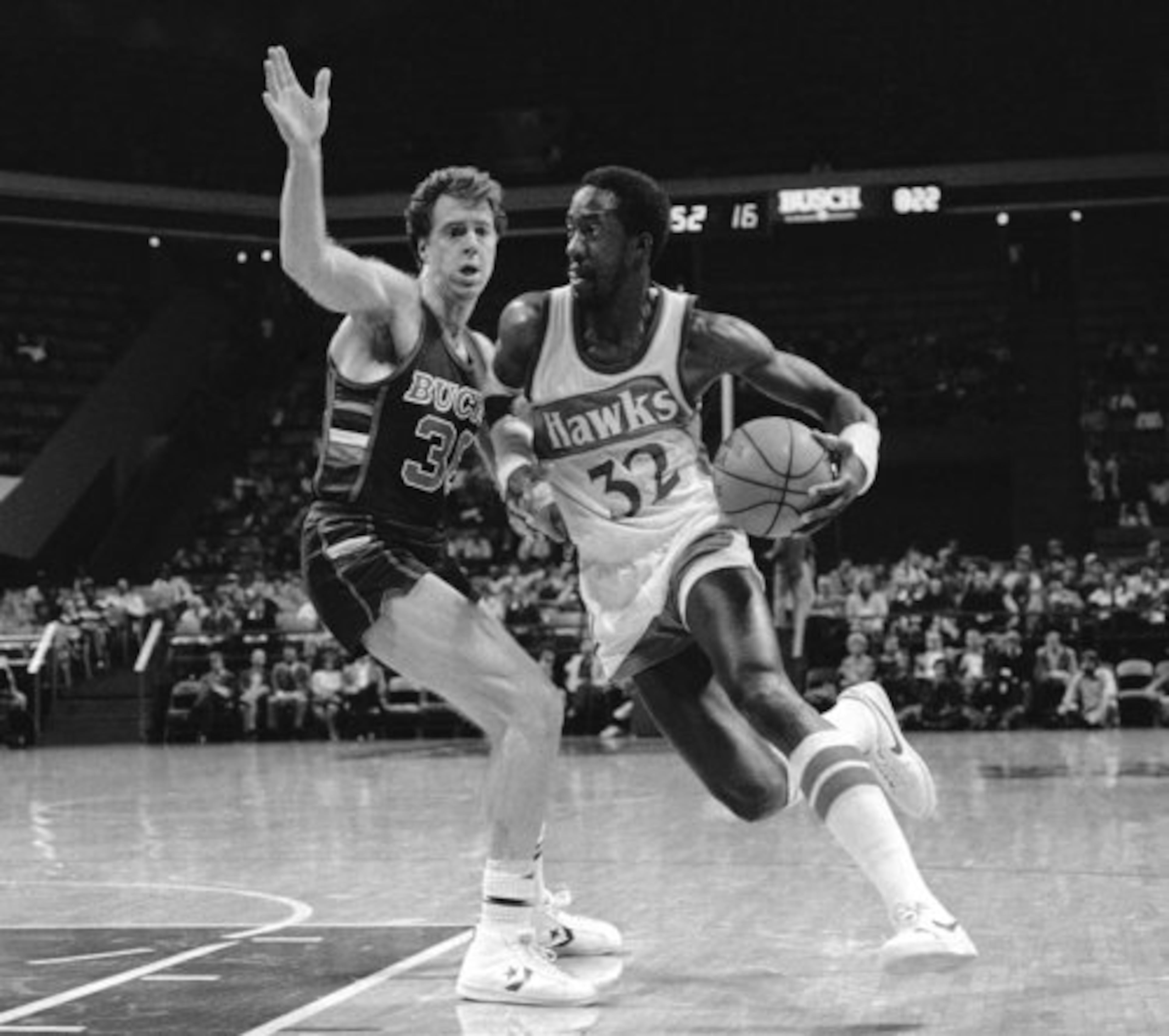 Former Atlanta Hawks star Dan Roundfield (right) drowned while swimming off the Caribbean island of Aruba. Aruba police spokesman John Larmonie says Roundfield and his wife were caught in strong currents Monday, Aug. 6, 2012, while swimming beyond a protected reef area on the southeastern tip of the island. Roundfield helped his wife to safety but then the current swept away the 59-year-old former player.