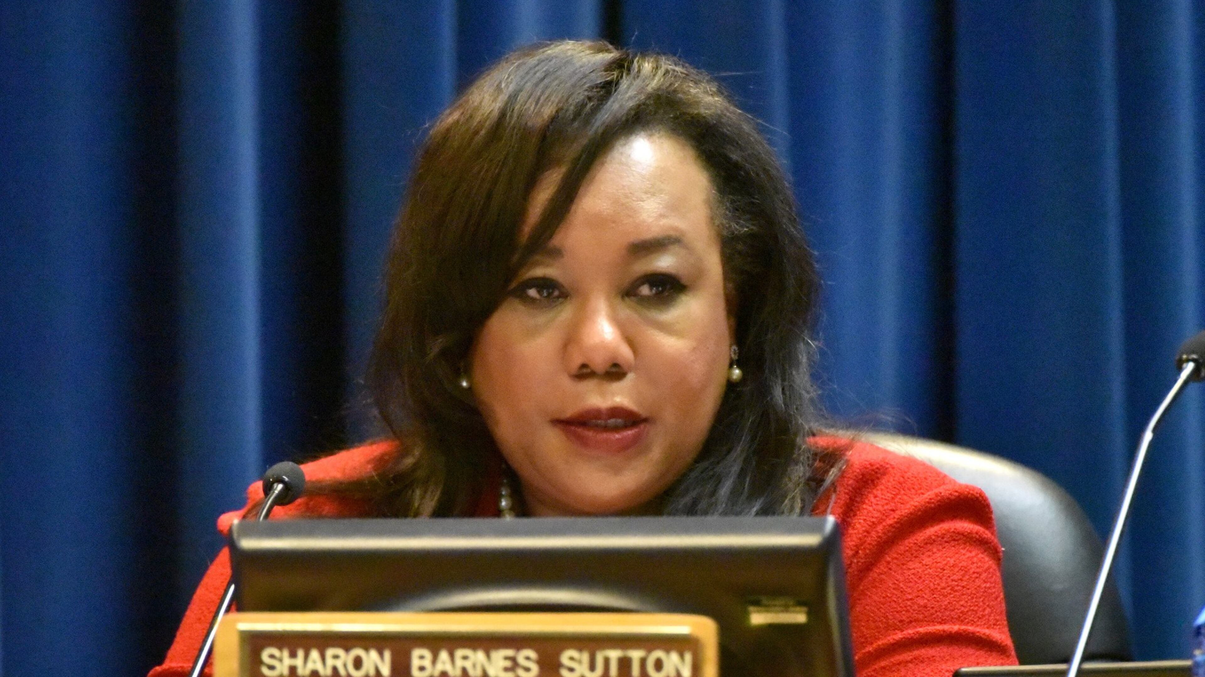 DeKalb County Commissioner Sharon Barnes Sutton during DeKalb County Commission meeting at DeKalb County Government Administration Building on Tuesday, December 13, 2016. HYOSUB SHIN / HSHIN@AJC.COM