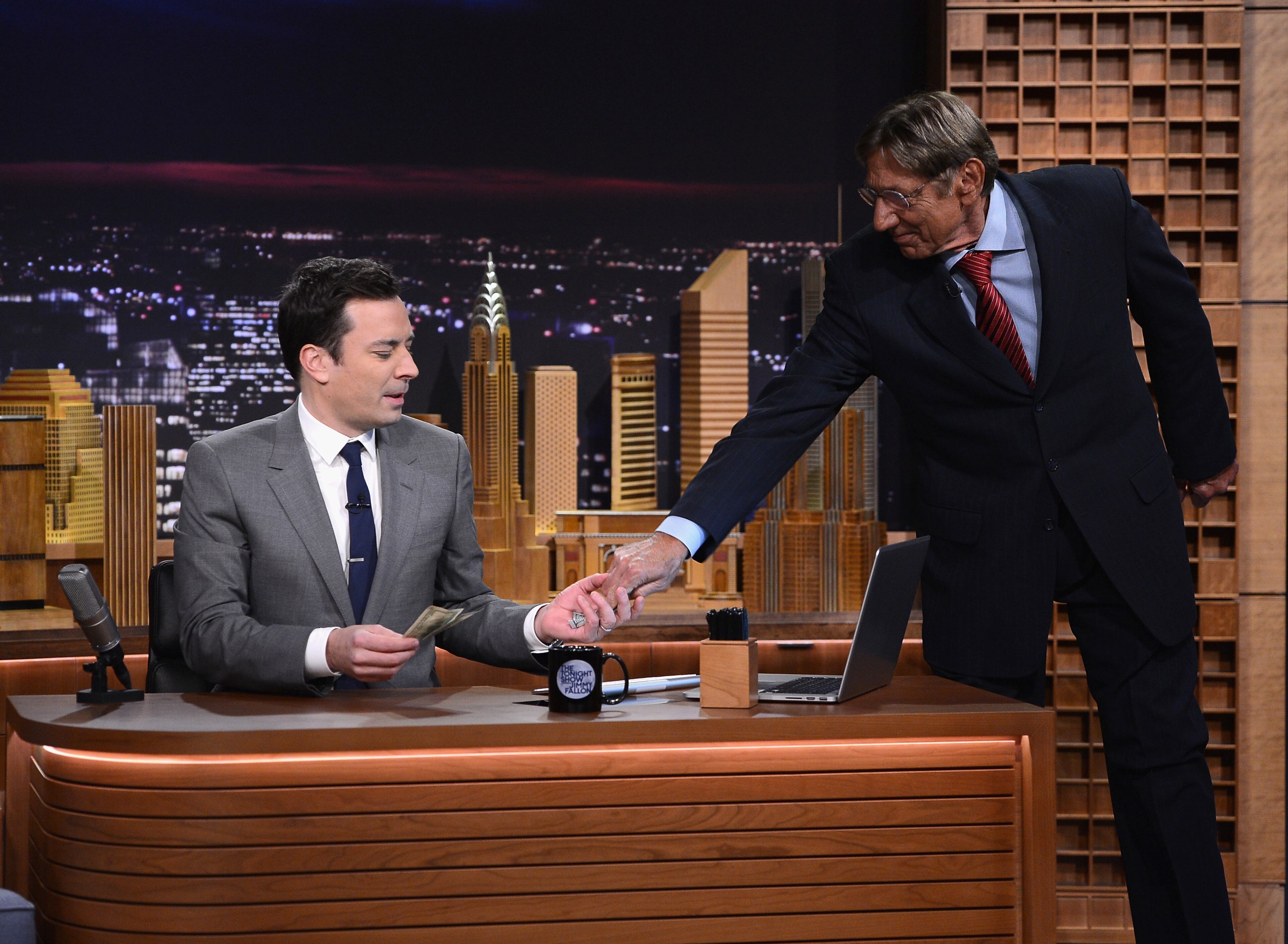 Joe Namath visits "The Tonight Show Starring Jimmy Fallon" at Rockefeller Center on February 17, 2014 in New York City.