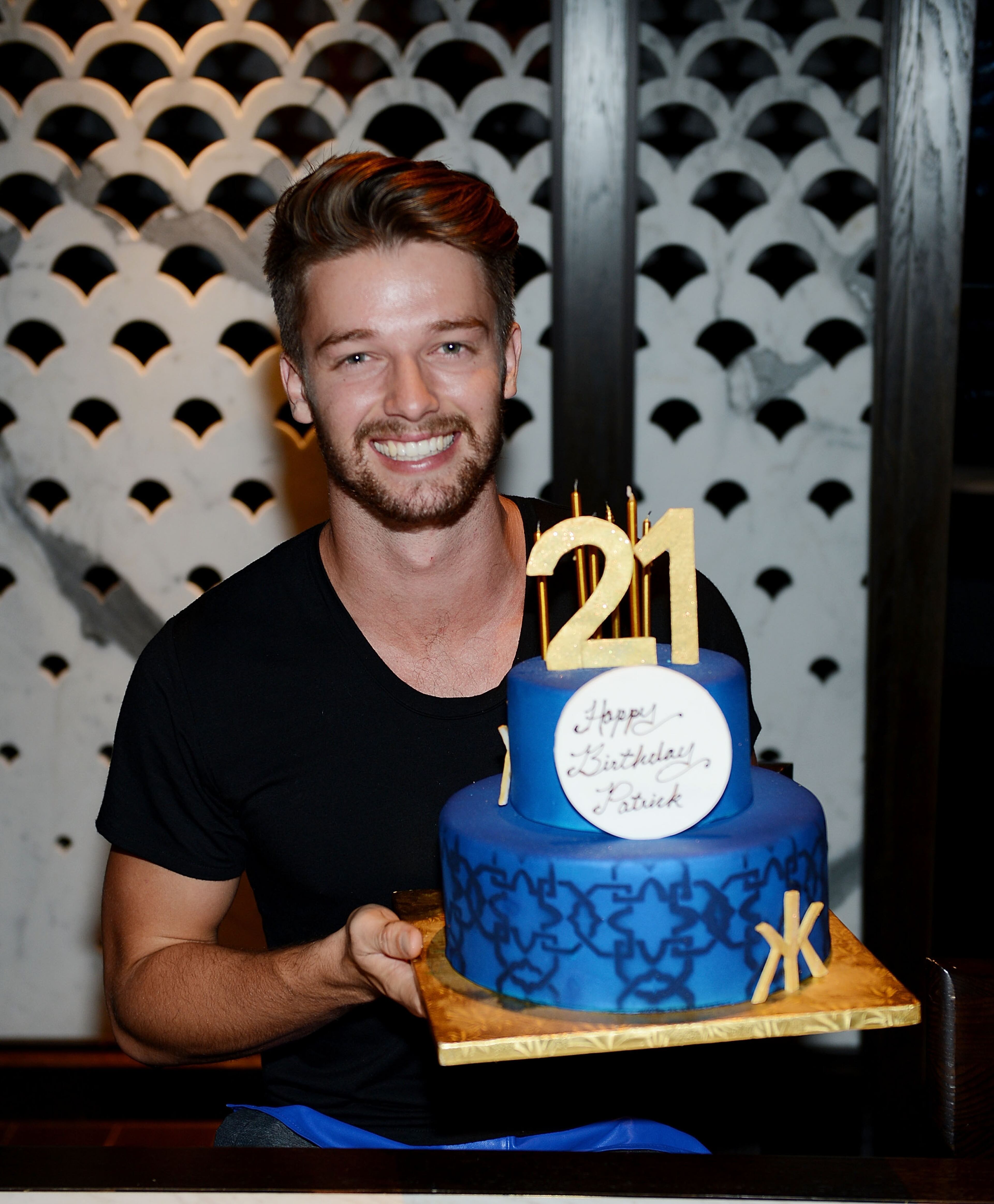 LAS VEGAS, NV - SEPTEMBER 19: Patrick Schwarzenegger celebrates his 21st birthday at Hakkasan Las Vegas Restaurant and Nightclub at MGM Grand on September 19, 2014 in Las Vegas, Nevada. (Photo by Denise Truscello/Getty Images for Angel Management Group)