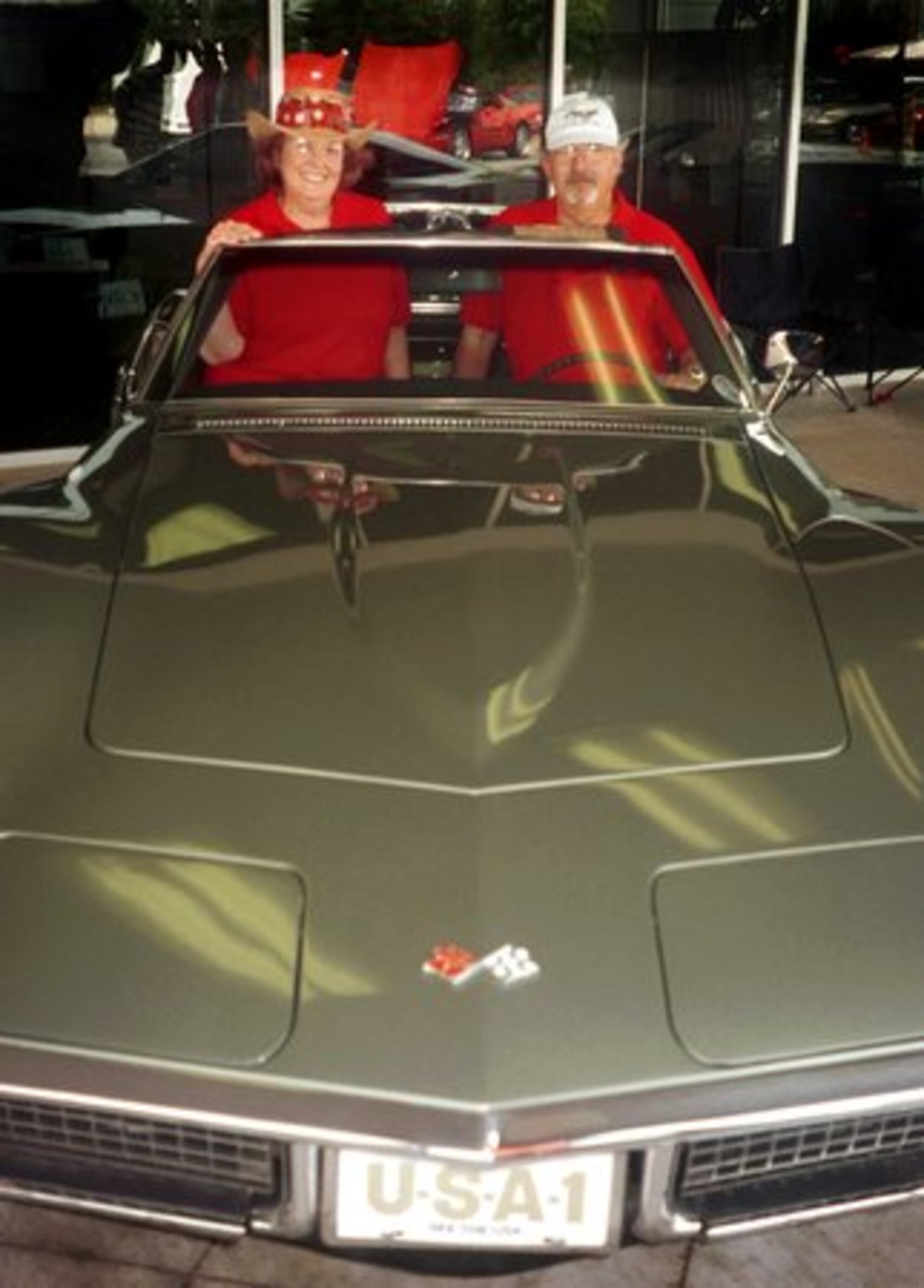 1972 Corvette: George and Vicki Hicks in their 1972 Corvette.