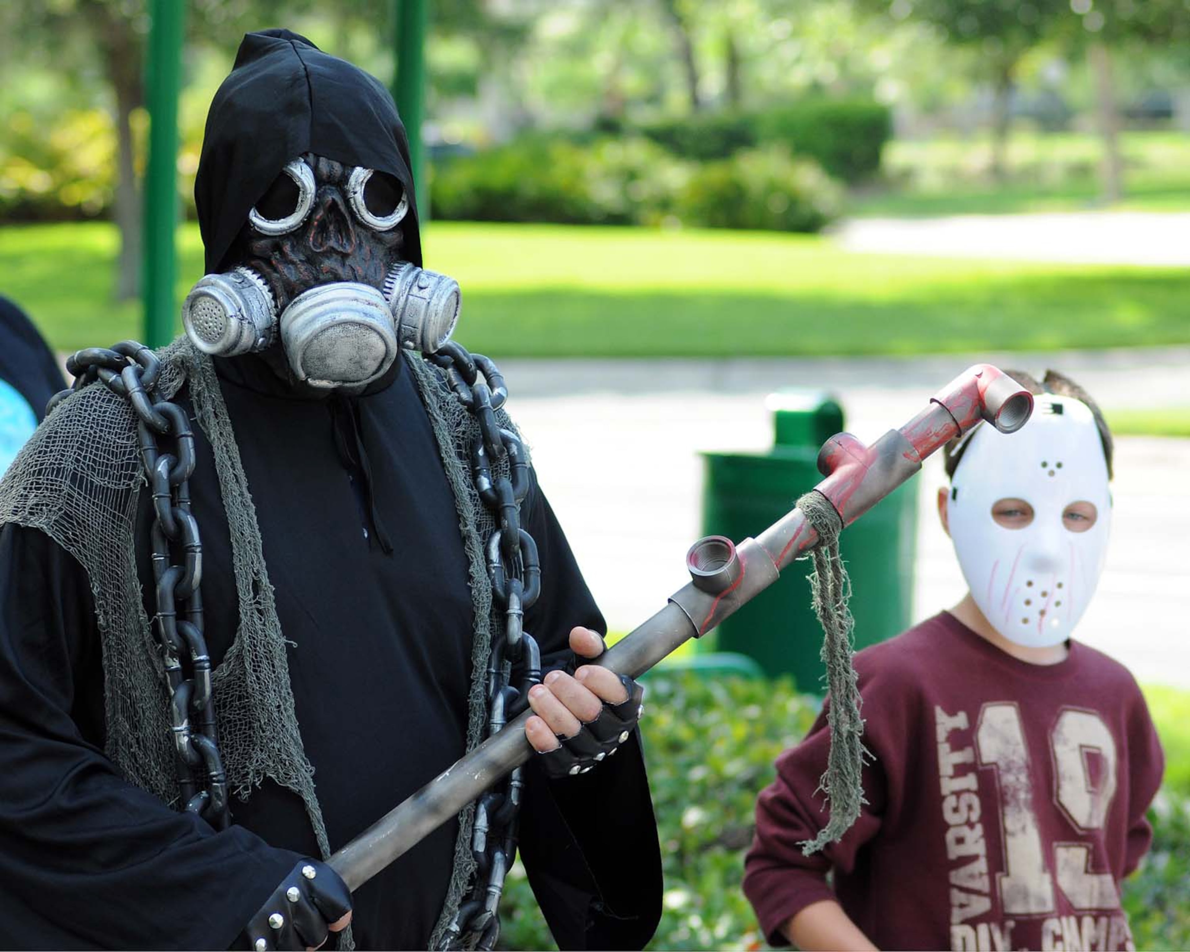 A pack of blood-thirsty zombies marched on the Rosen Centre Hotel in Orlando, Florida to kick off Spooky Empire's annual May-Hem horror convention.